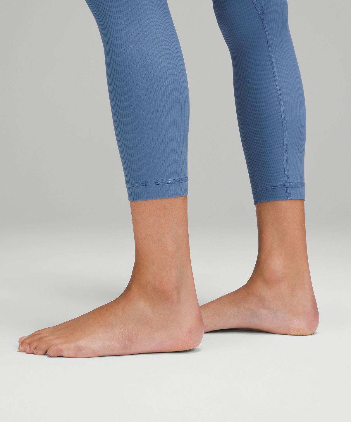 Blue Lululemon Align™ High-Rise Ribbed Pant 25" Women Leggings | NZ_LuLu20839