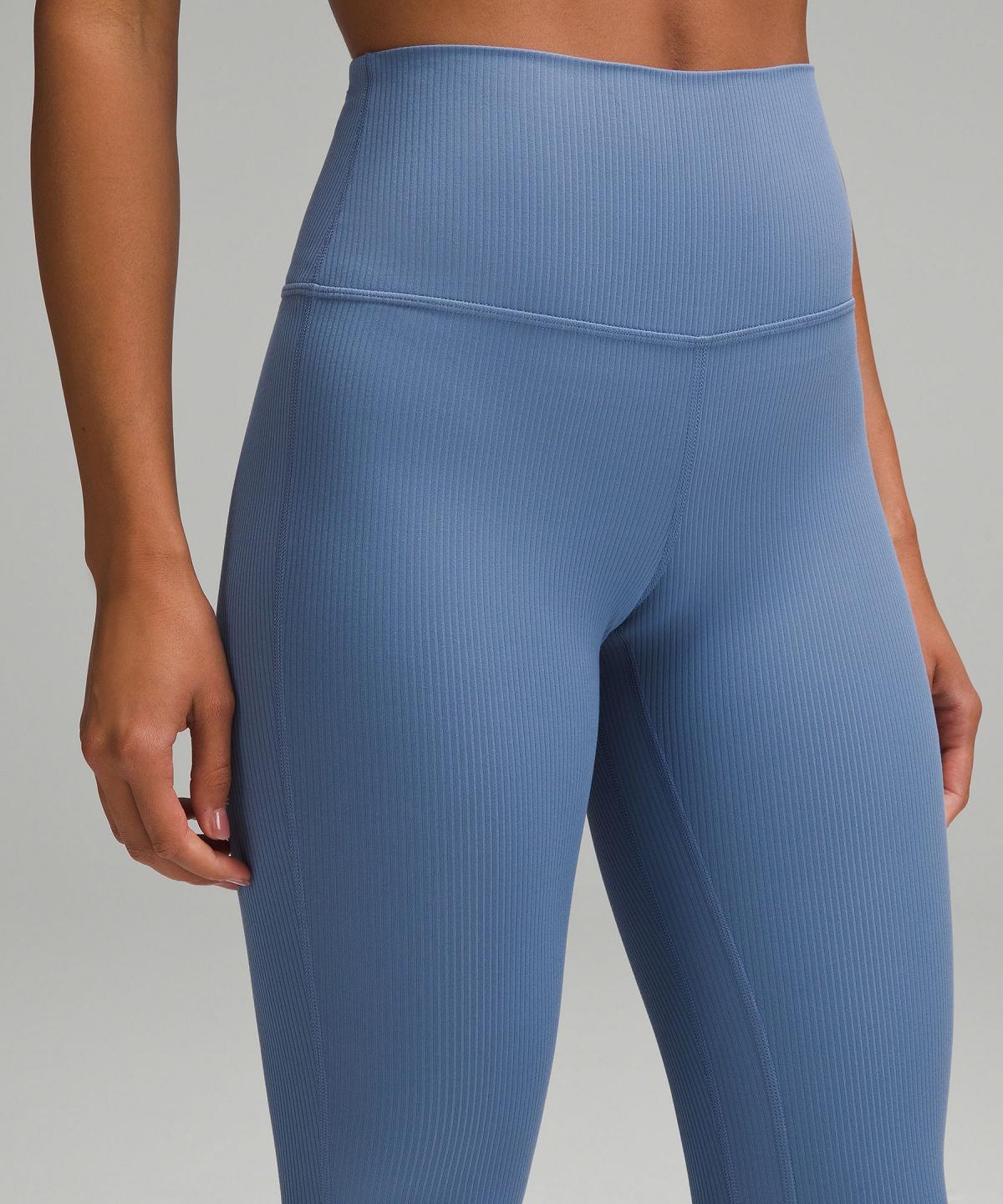 Blue Lululemon Align™ Ribbed Mini-Flare Pant Women Leggings | NZ_LuLu56788