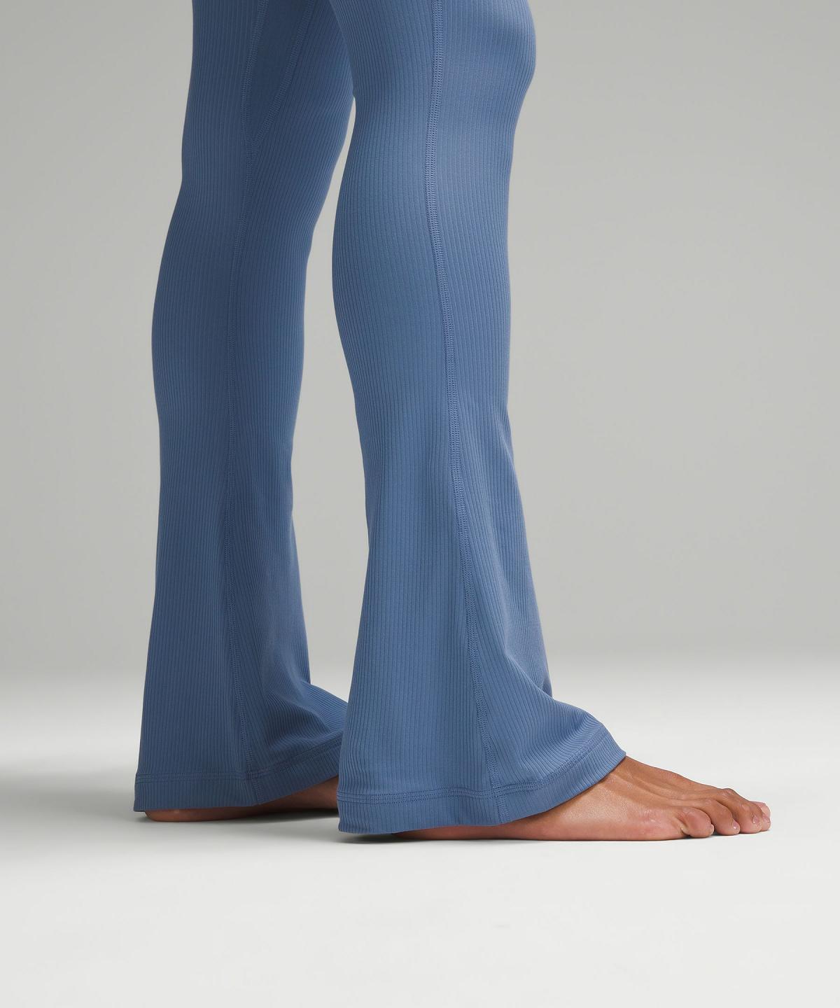 Blue Lululemon Align™ Ribbed Mini-Flare Women Pants | NZ_LuLu59377