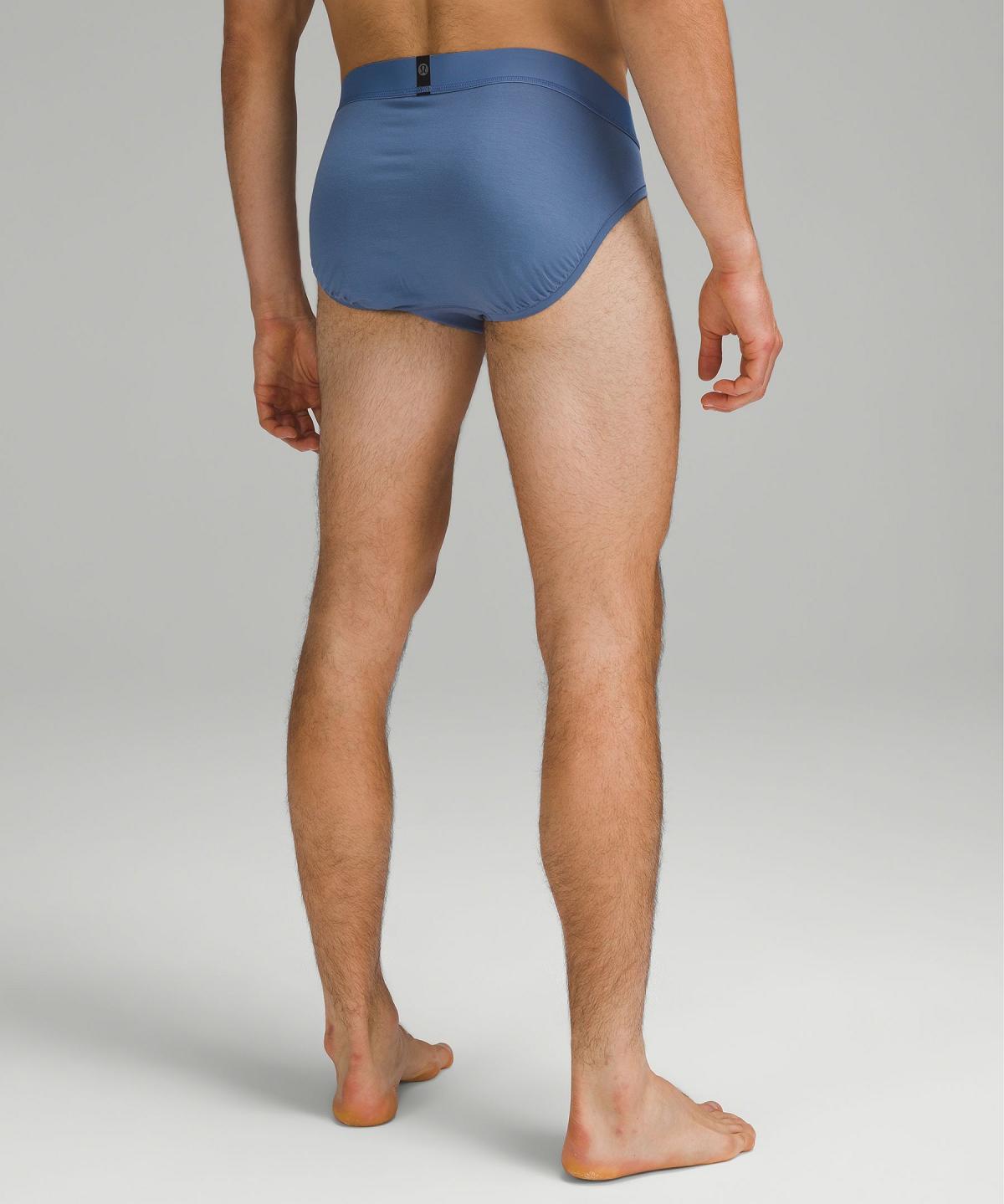 Blue Lululemon Always In Motion Brief with Fly Men Underwear | NZ_LuLu92335