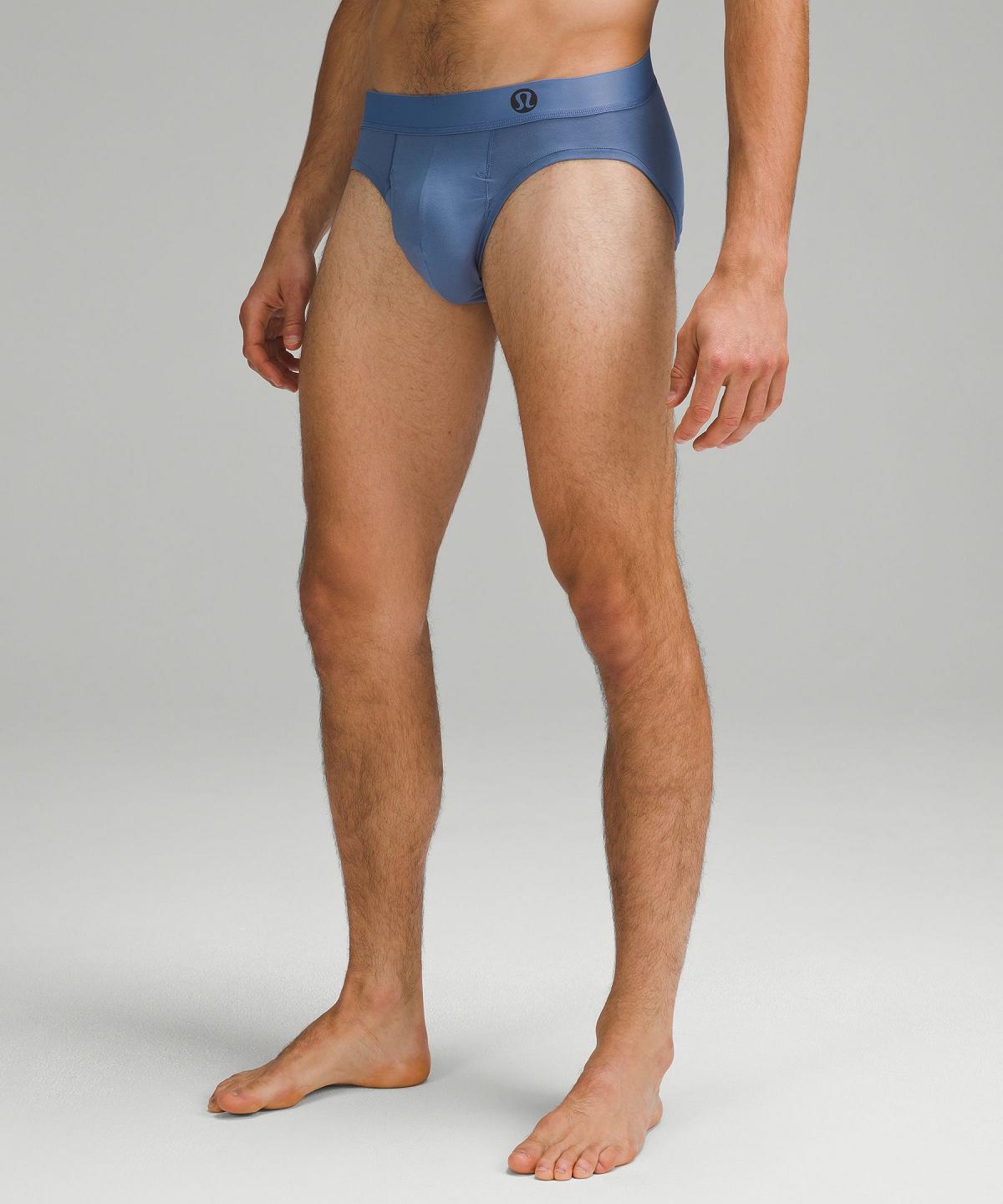 Blue Lululemon Always In Motion Brief with Fly Men Underwear | NZ_LuLu92335