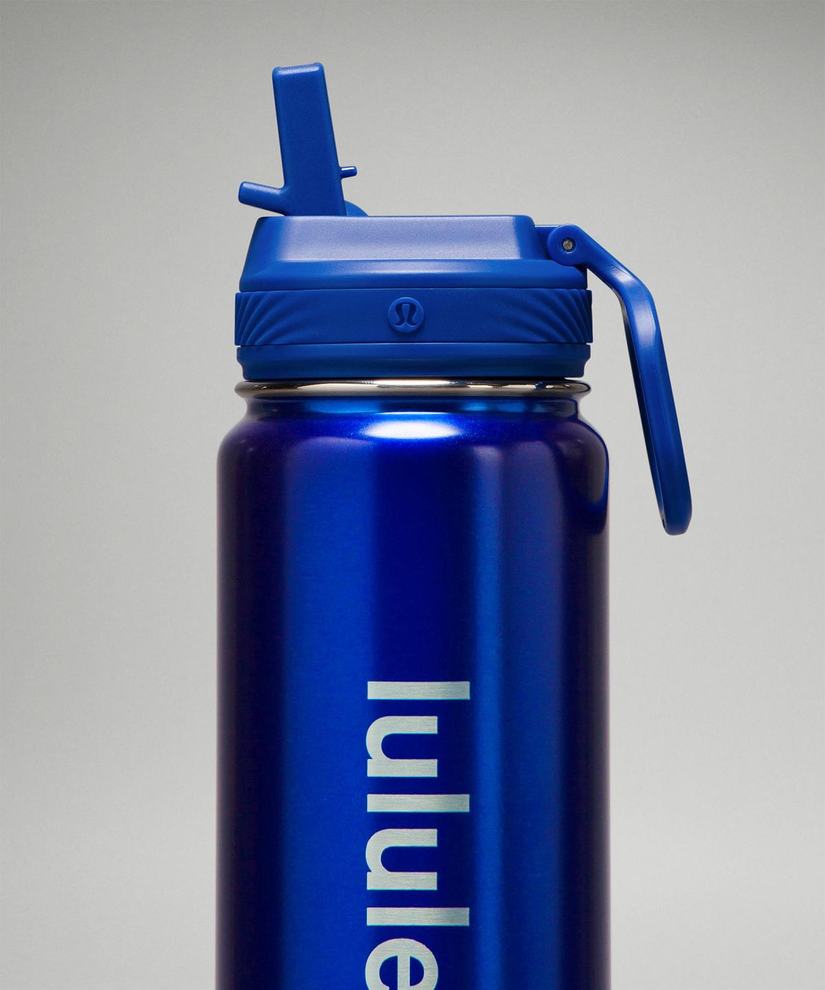 Blue Lululemon Back to Life Sport Bottle 24oz Men Water Bottles | NZ_LuLu70676