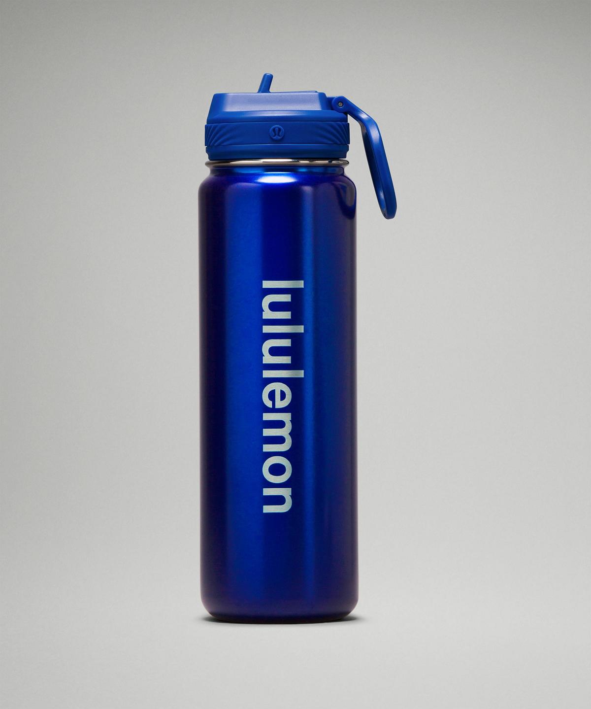 Blue Lululemon Back to Life Sport Bottle 24oz Men Water Bottles | NZ_LuLu70676