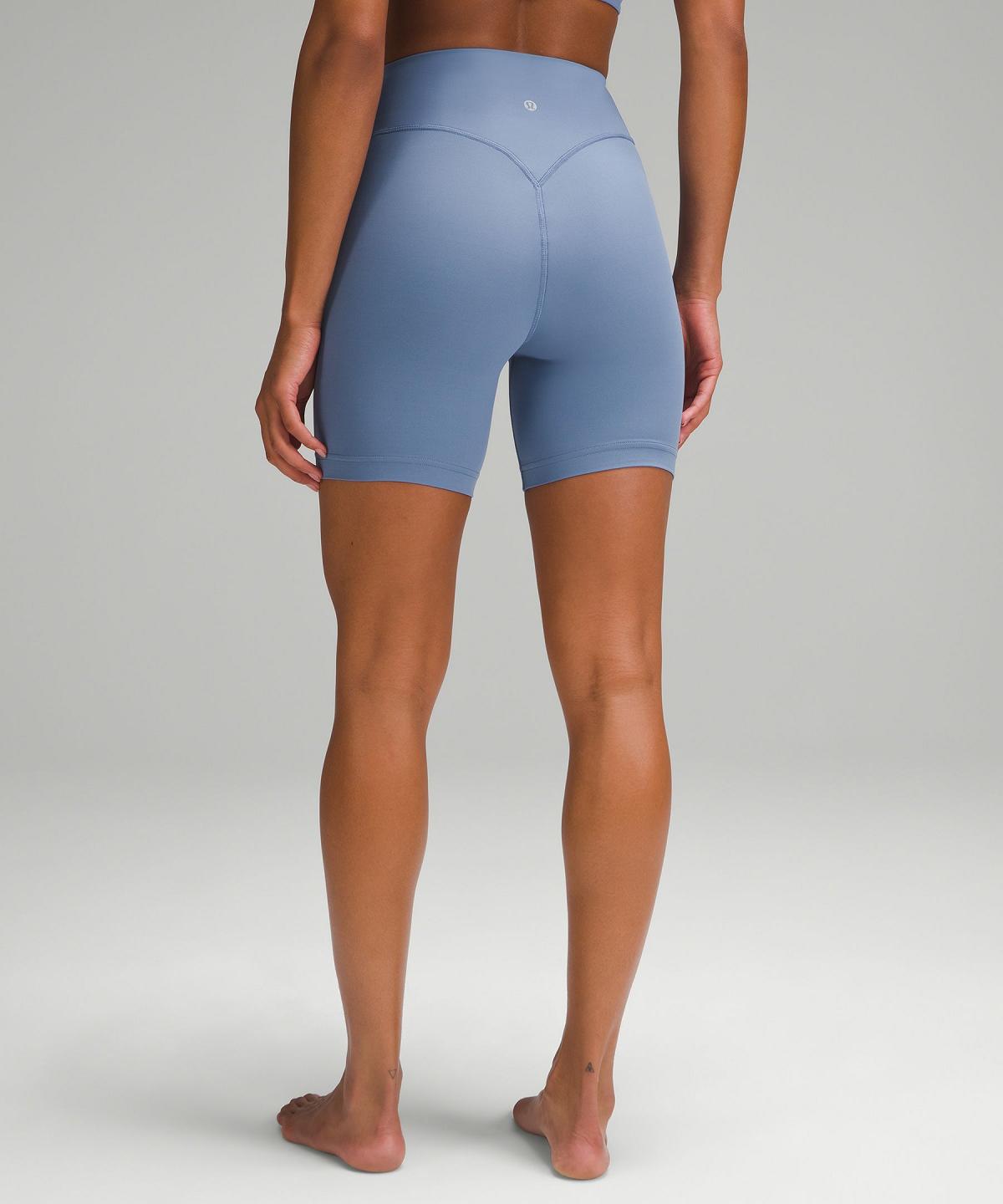 Blue Lululemon Breezethrough High-Rise 6" Women Shorts | NZ_LuLu21620