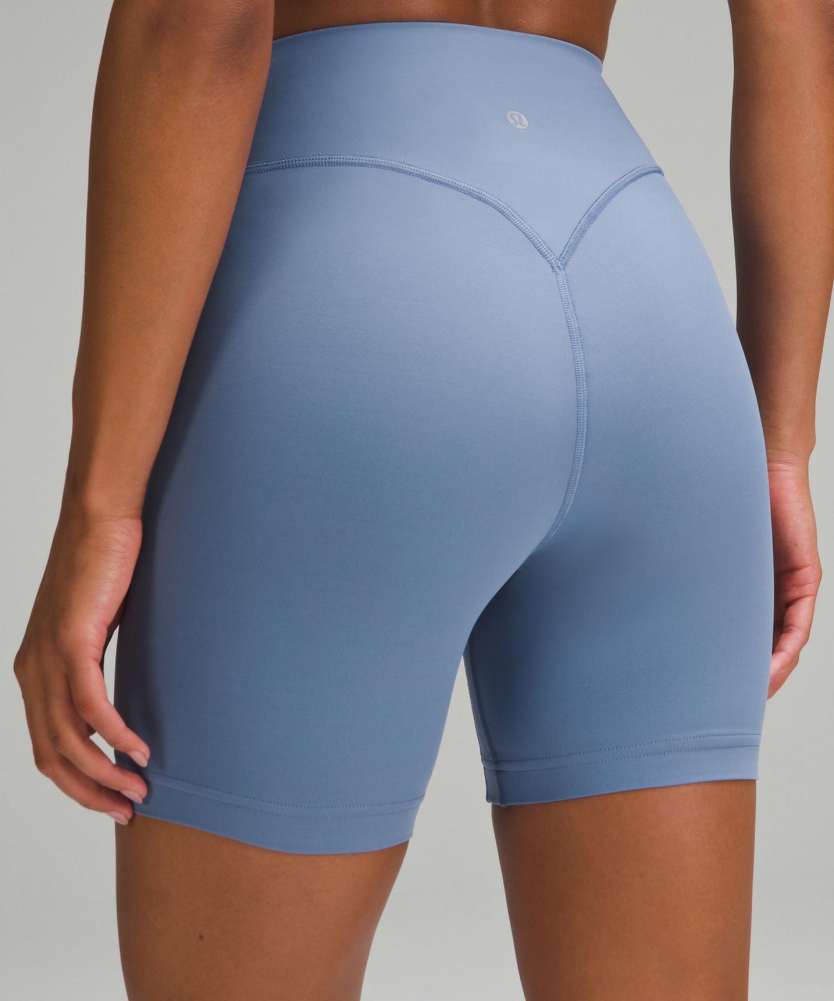 Blue Lululemon Breezethrough High-Rise 6" Women Shorts | NZ_LuLu21620