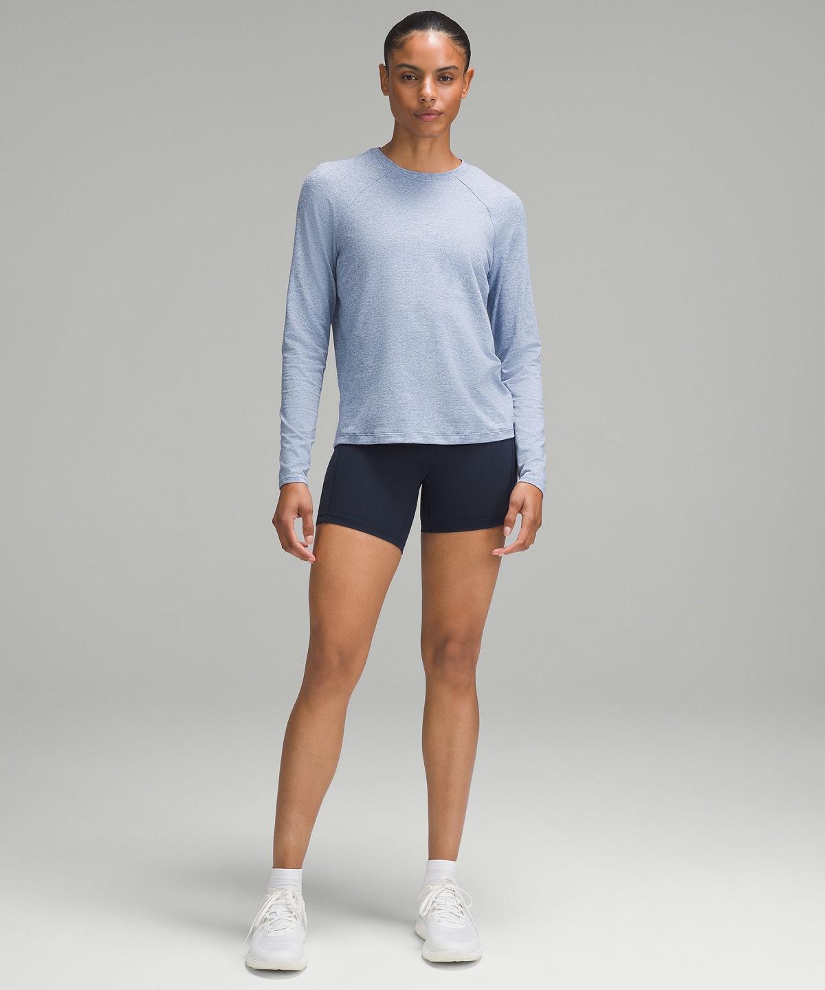 Blue Lululemon License to Train Classic-Fit Women Long Sleeve Shirts | NZ_LuLu36661