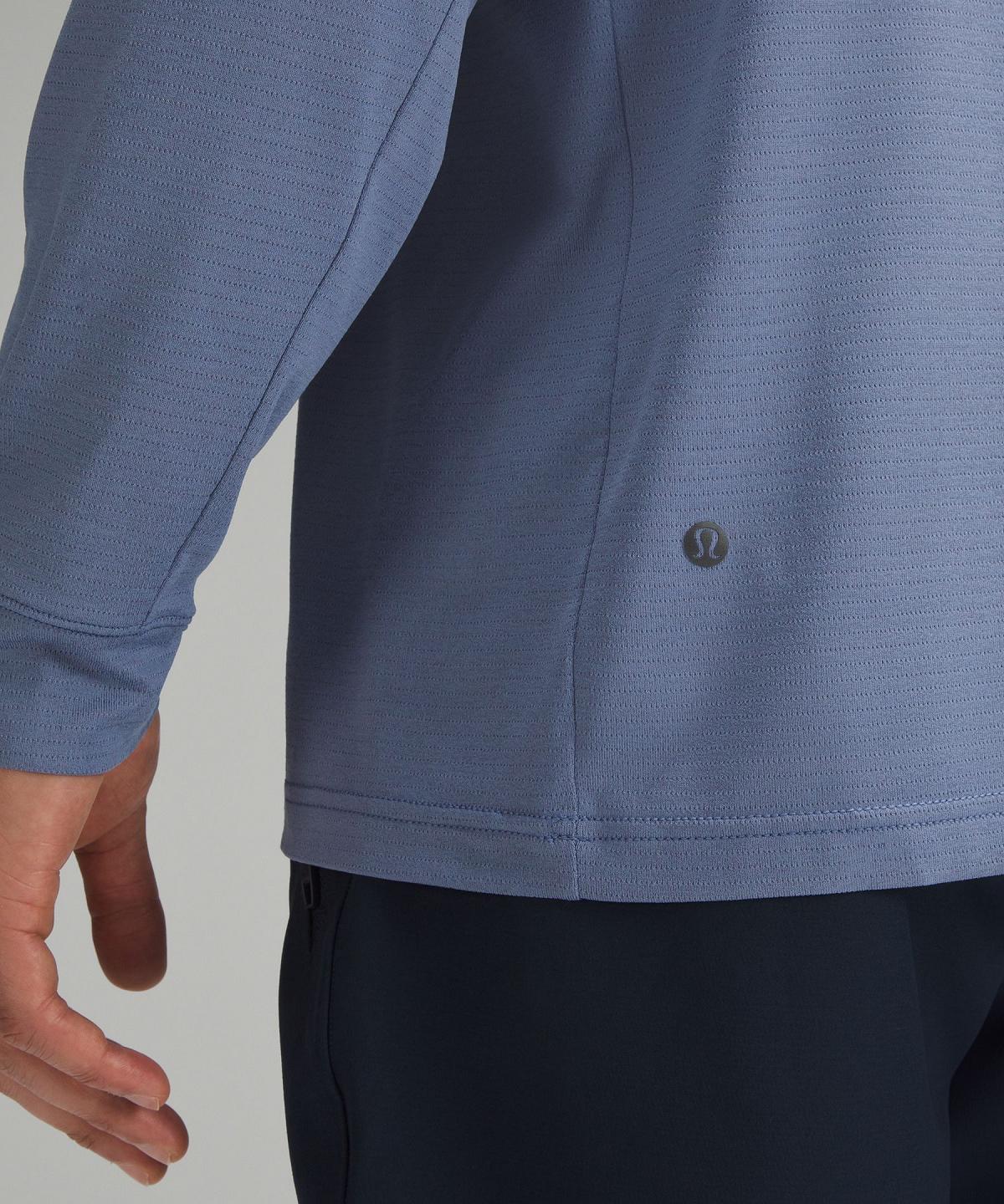 Blue Lululemon License to Train Relaxed-Fit Men Long Sleeve Shirts | NZ_LuLu34327