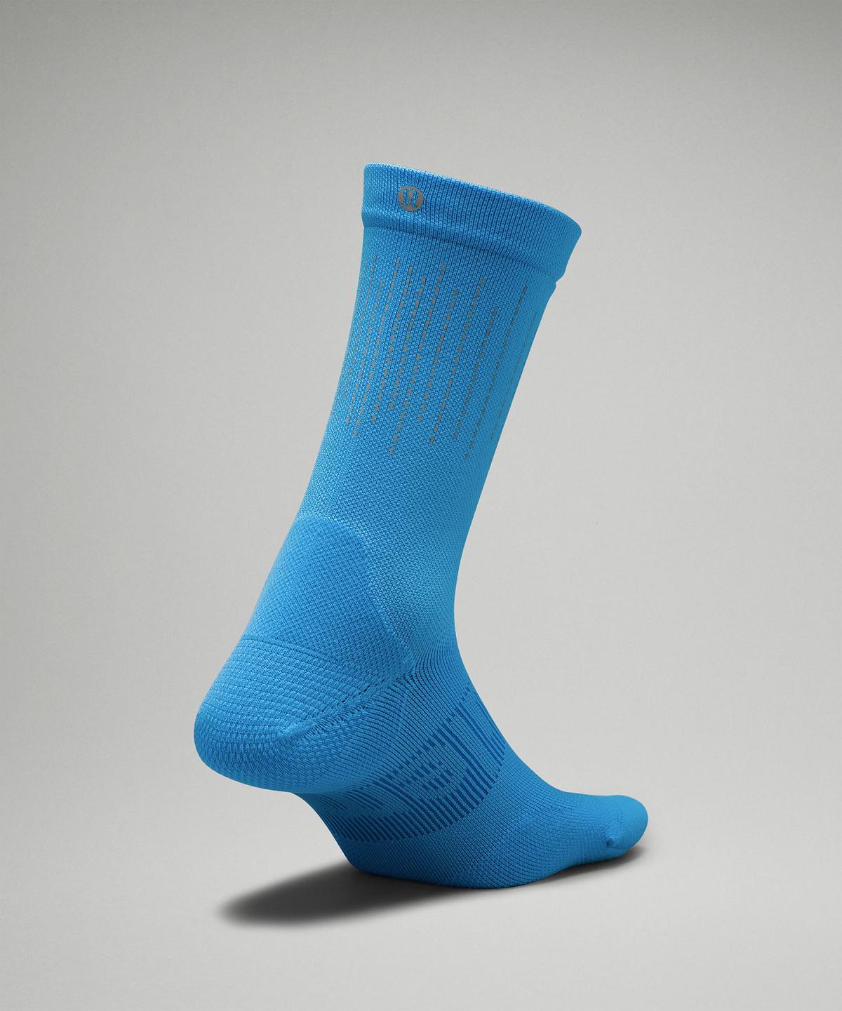 Blue Lululemon Power Stride Crew Women Socks | NZ_LuLu21513