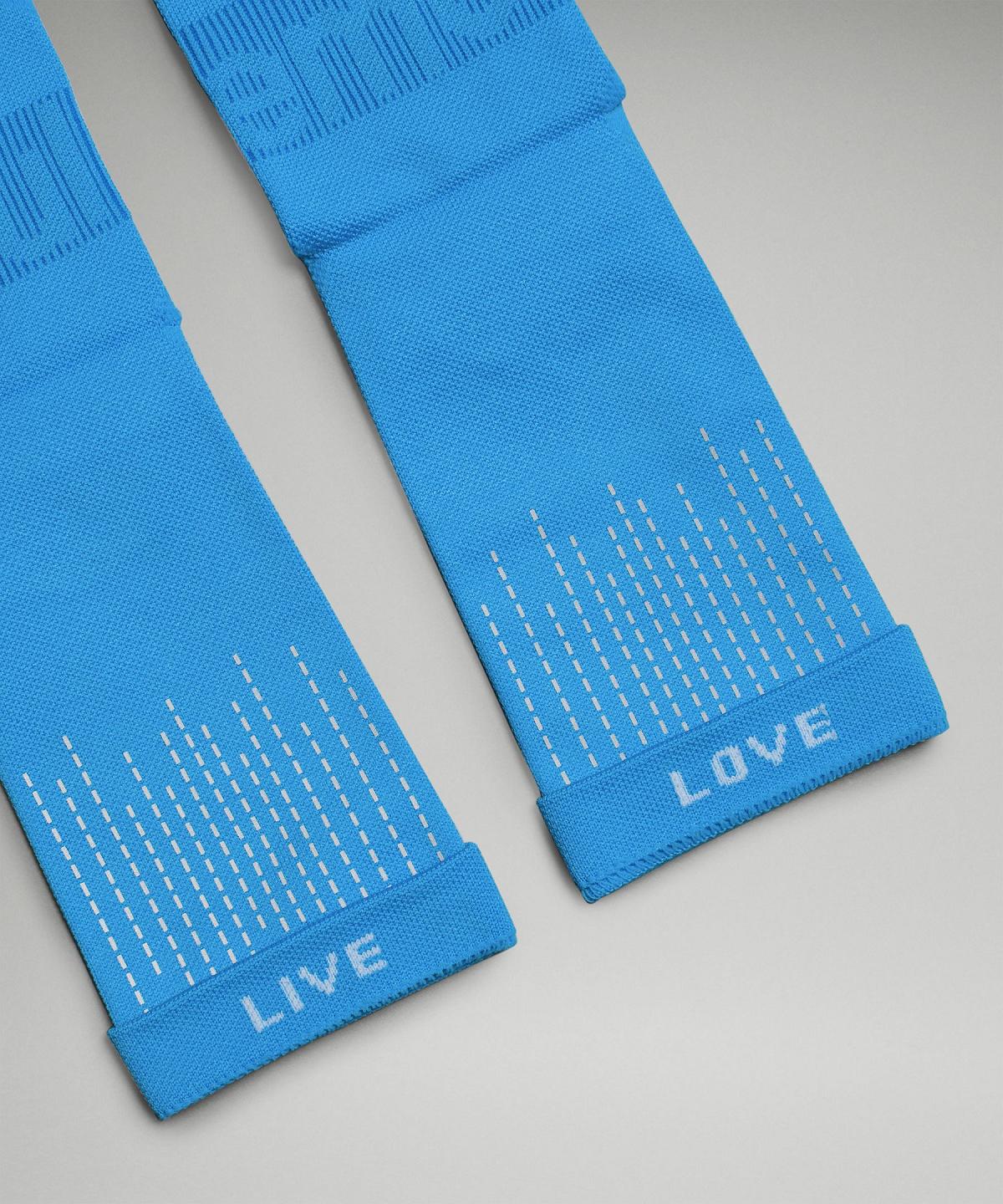 Blue Lululemon Power Stride Crew Women Socks | NZ_LuLu21513