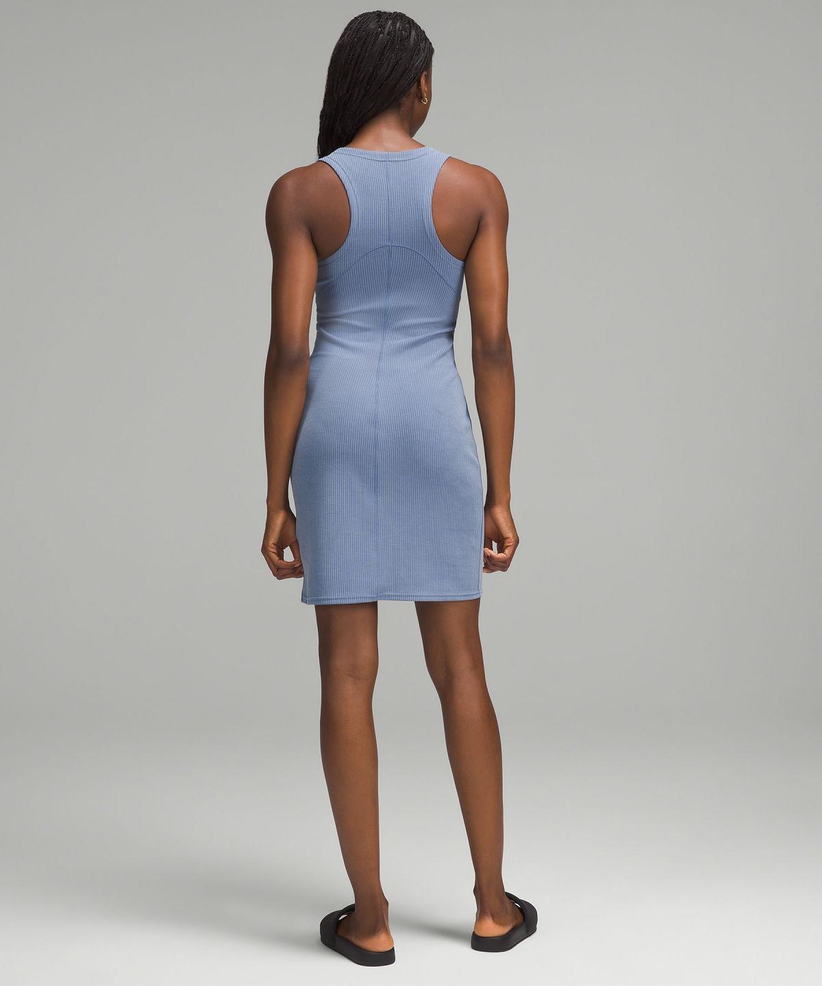 Blue Lululemon Ribbed Softstreme Slim-Fit Tank Women Dress | NZ_LuLu37576