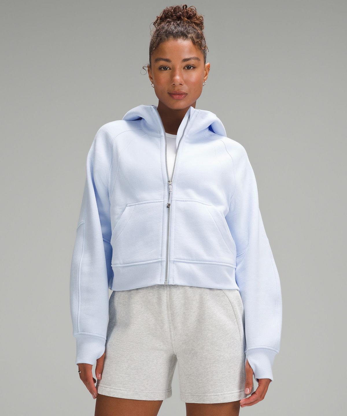 Blue Lululemon Scuba Oversized Full-Zip Women Hoodies & Sweatshirts | NZ_LuLu88309