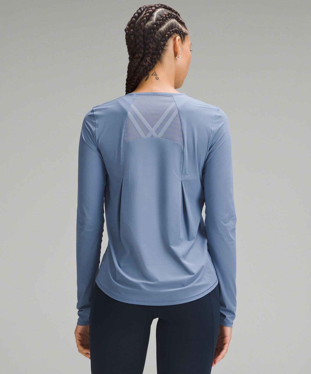 Blue Lululemon Sculpt Women Long Sleeve Shirts | NZ_LuLu89432