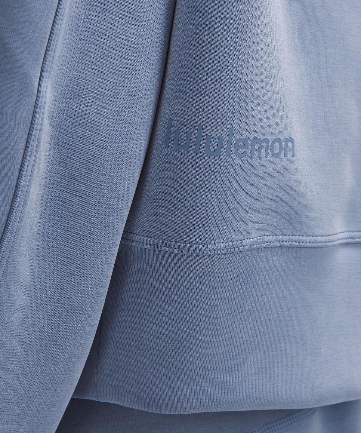 Blue Lululemon Softstreme Perfectly Oversized Cropped Crew Women Hoodies & Sweatshirts | NZ_LuLu68522