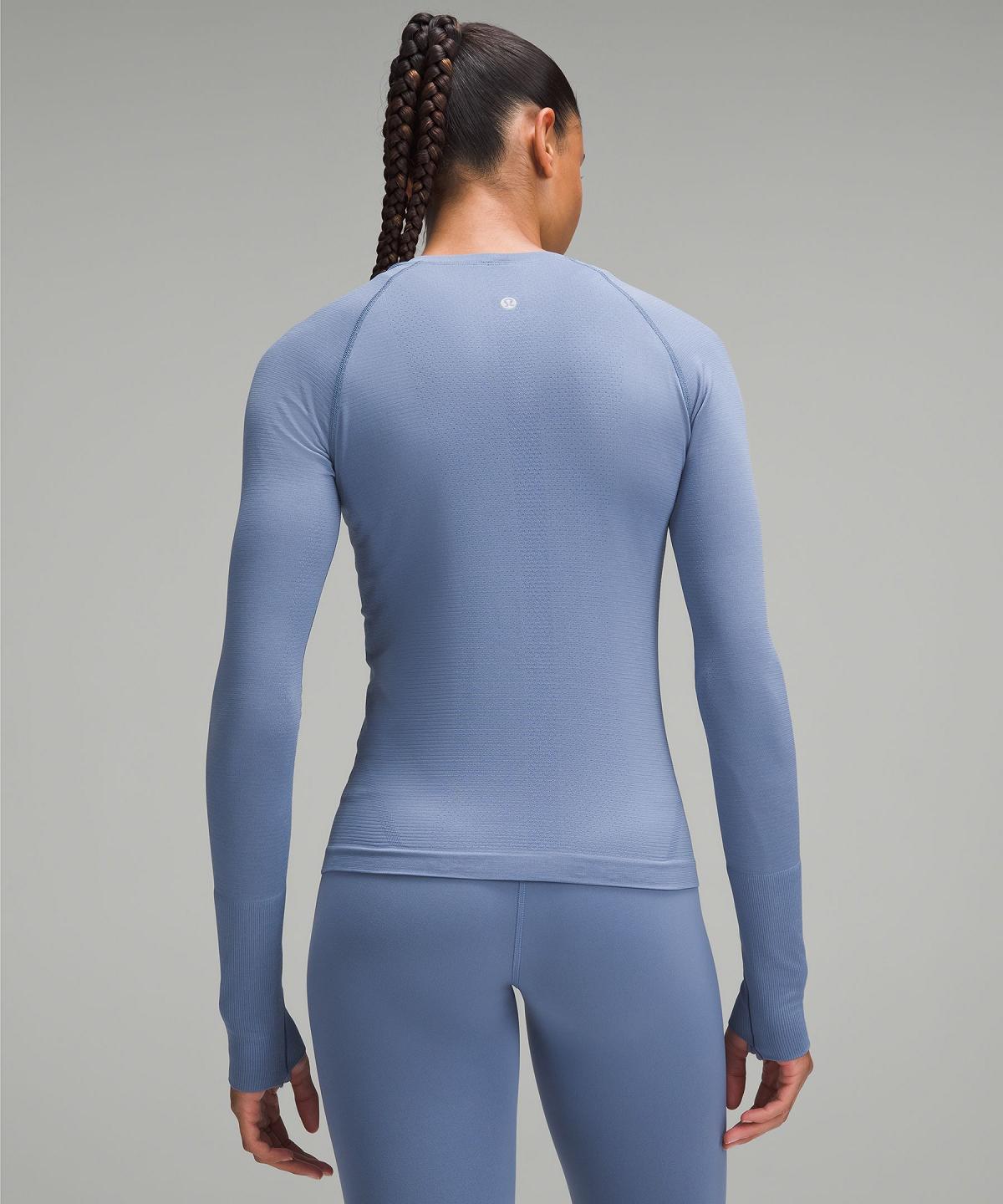 Blue Lululemon Swiftly Tech 2.0 Women Long Sleeve Shirts | NZ_LuLu87808