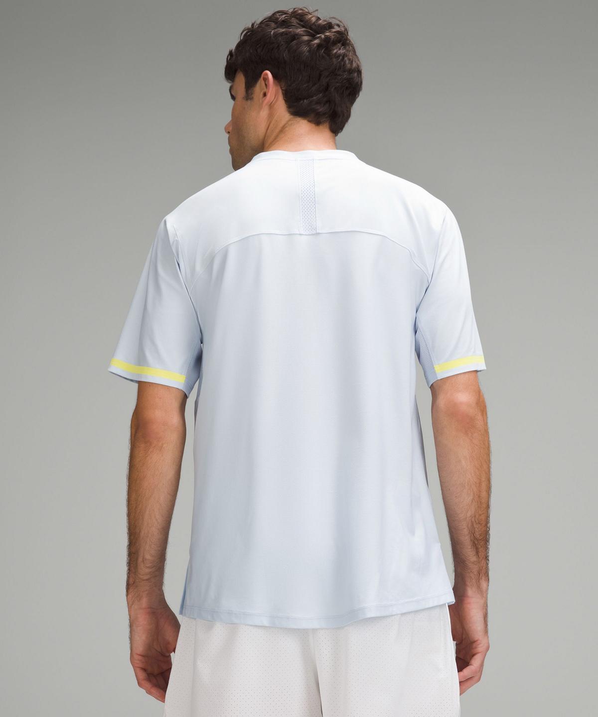 Blue Lululemon Tennis Short-Sleeve Men Shirts | NZ_LuLu58819