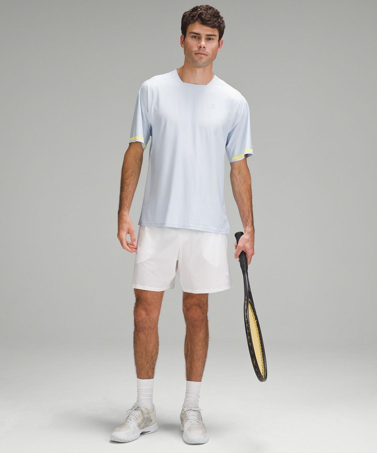 Blue Lululemon Tennis Short-Sleeve Men Shirts | NZ_LuLu58819