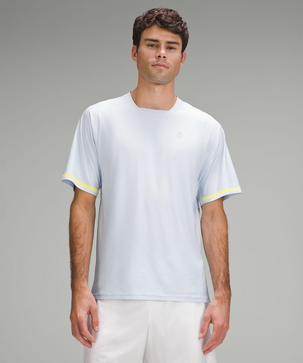 Blue Lululemon Tennis Short-Sleeve Men Shirts | NZ_LuLu58819