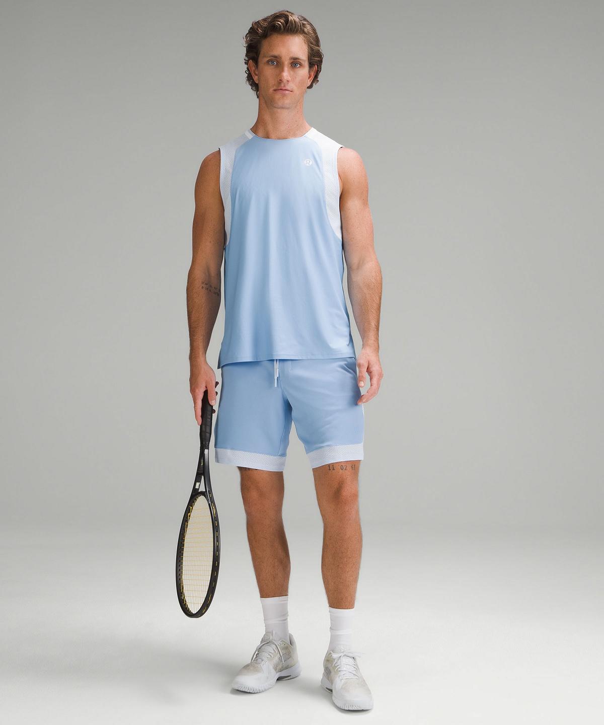 Blue Lululemon Tennis Sleeveless Men Shirts | NZ_LuLu76324