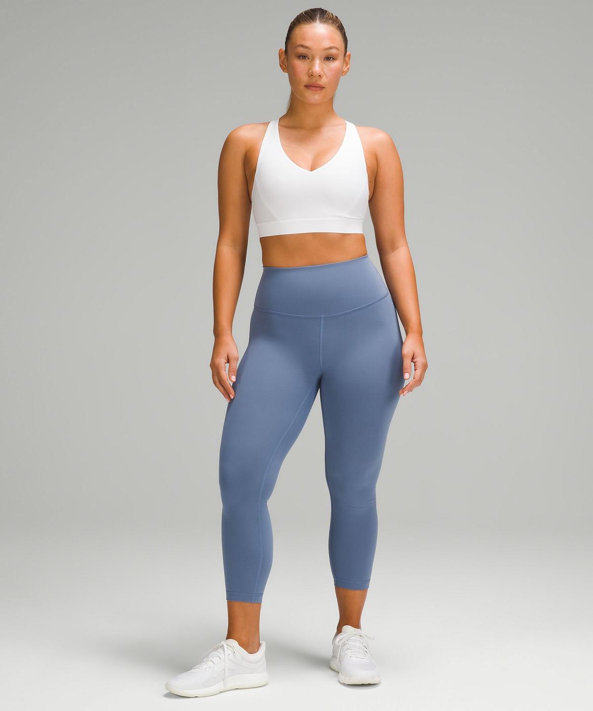 Blue Lululemon Wunder Train Contour Fit High-Rise Crop 23" Women Pants | NZ_LuLu39279