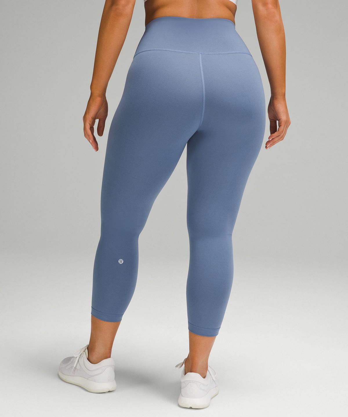 Blue Lululemon Wunder Train Contour Fit High-Rise Crop 23" Women Pants | NZ_LuLu39279