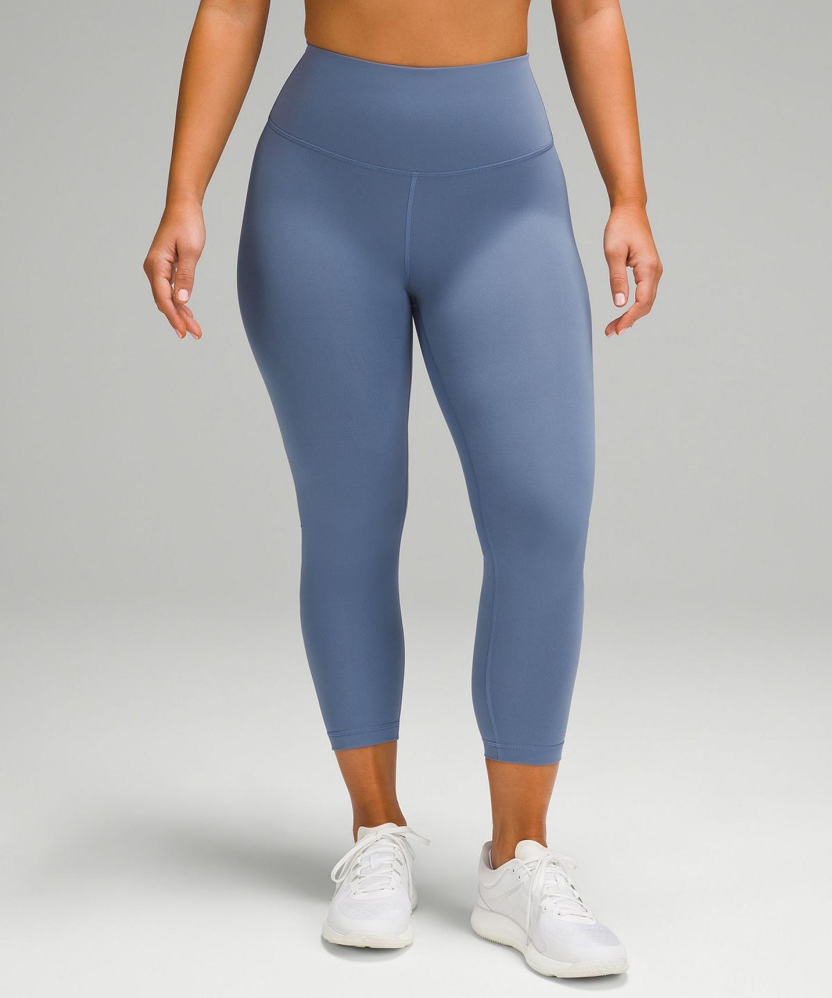 Blue Lululemon Wunder Train Contour Fit High-Rise Crop 23" Women Pants | NZ_LuLu39279