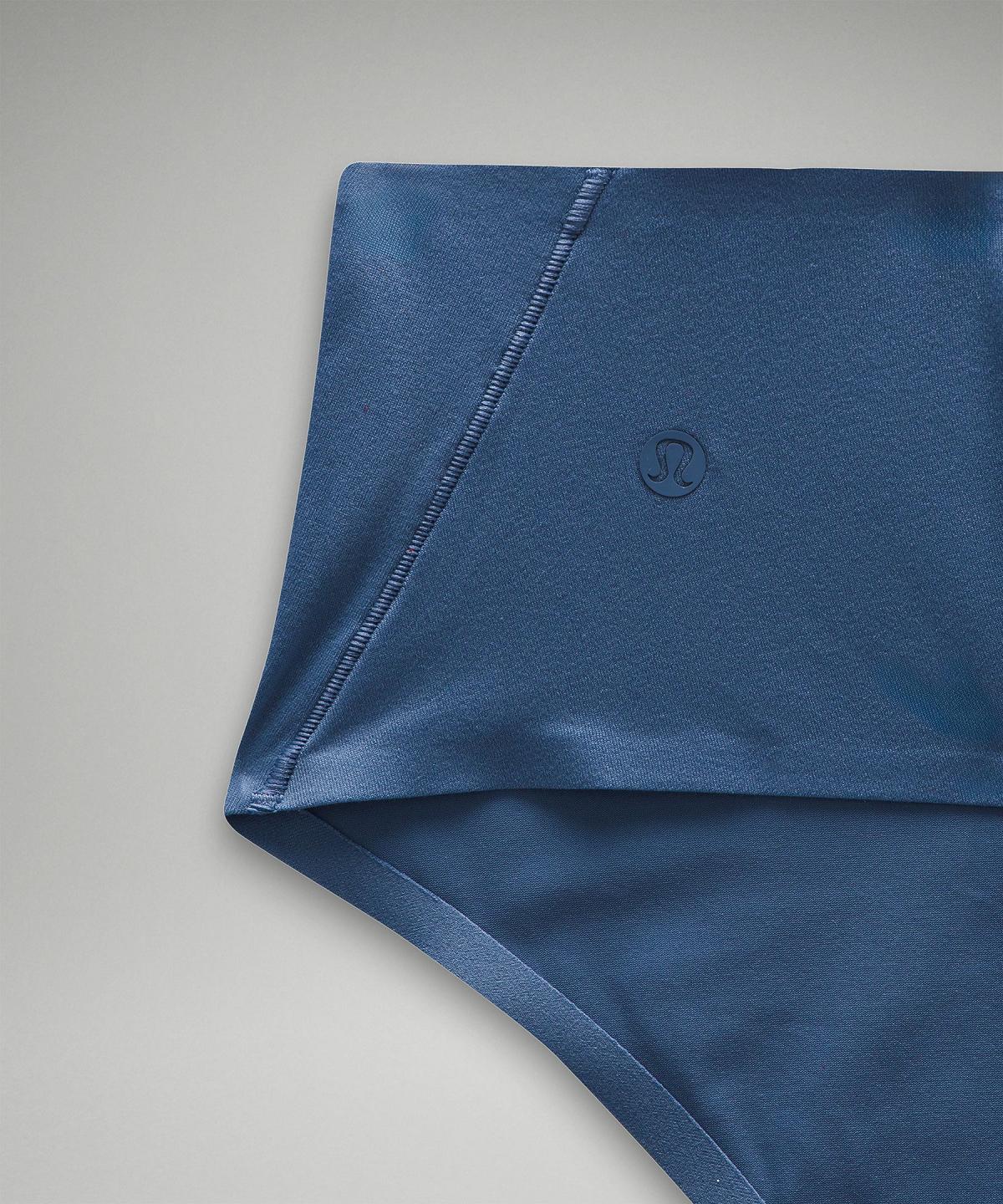 Blue Lululemon Wundermost Ultra-Soft Nulu High-Waist Thong Women Underwear | NZ_LuLu80328