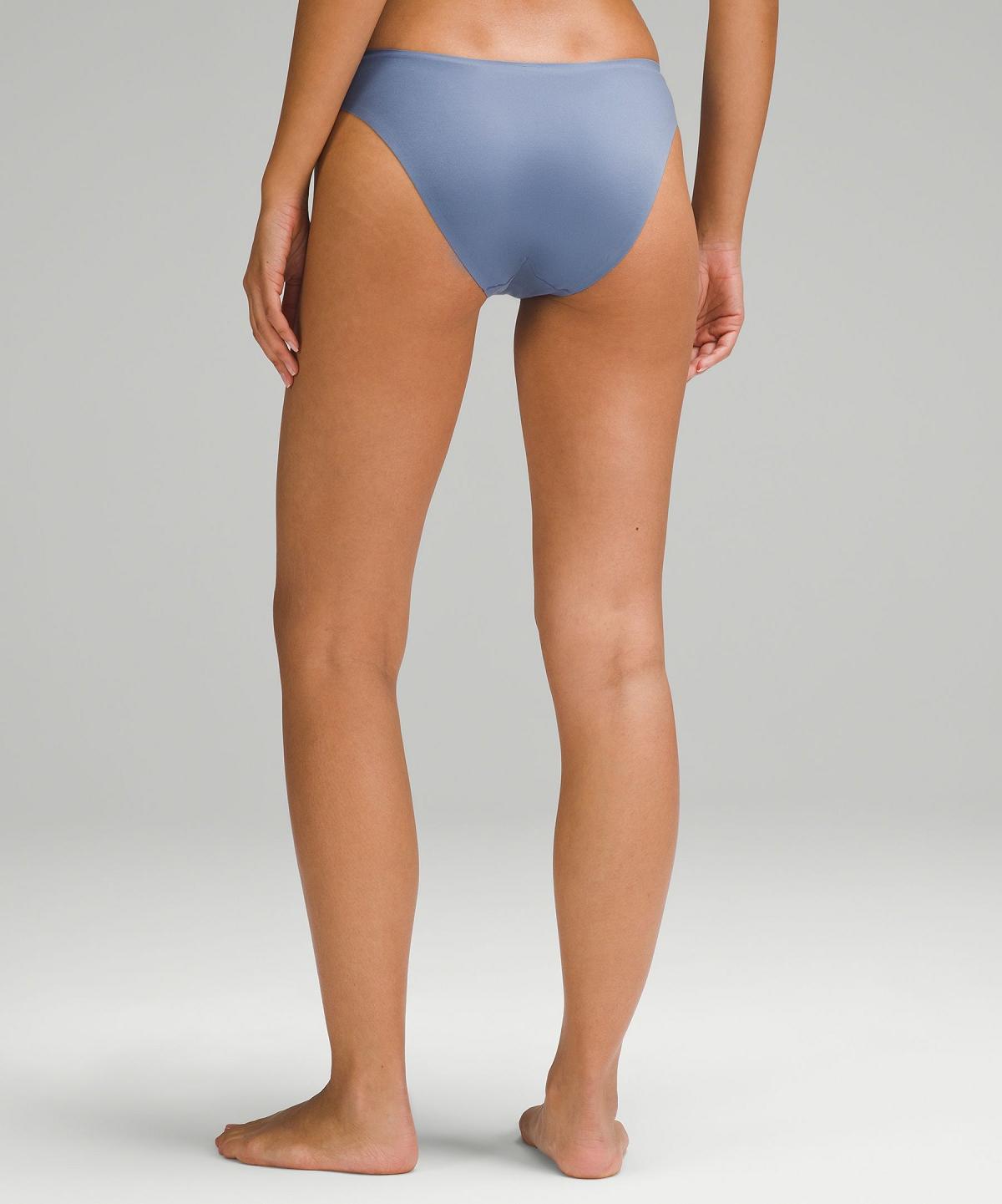 Blue Lululemon Wundermost Ultra-Soft Nulu Mid-Rise Bikini Women Underwear | NZ_LuLu77856