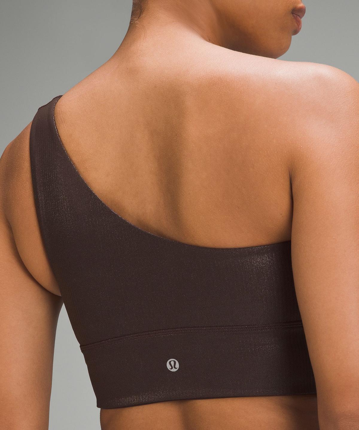 Brown Lululemon Align™ Asymmetrical Ribbed Women Sports Bra | NZ_LuLu22501