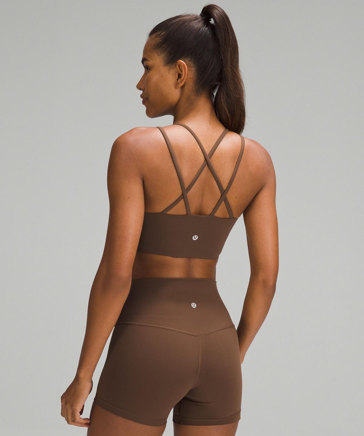 Brown Lululemon Like a Cloud Longline Women Sports Bra | NZ_LuLu16912