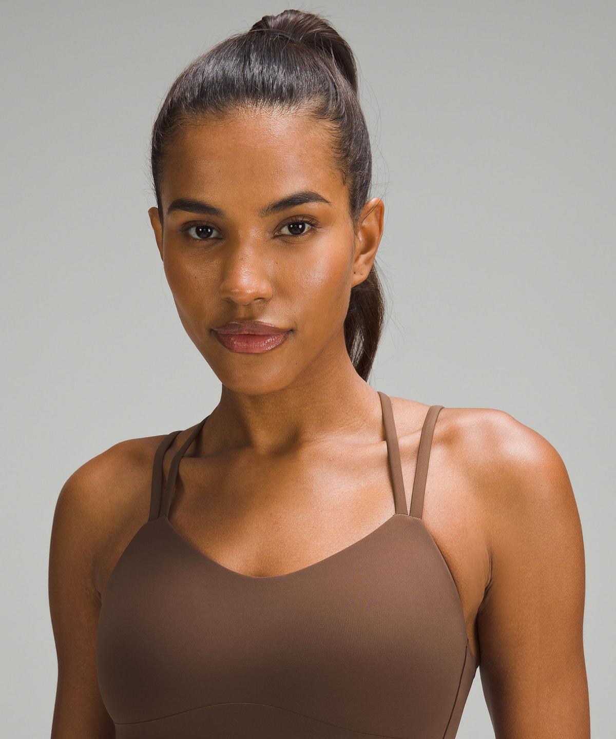 Brown Lululemon Like a Cloud Longline Women Sports Bra | NZ_LuLu16912