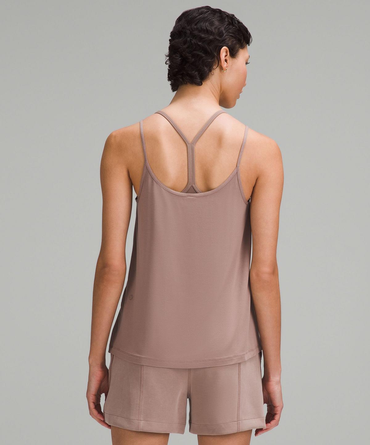 Brown Lululemon Modal Silk-Blend Spaghetti Strap Women Tank Top | NZ_LuLu15691