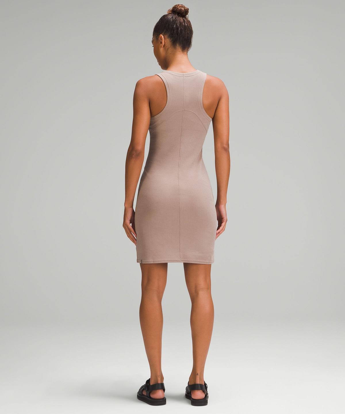 Brown Lululemon Ribbed Softstreme Slim-Fit Tank Women Dress | NZ_LuLu92164