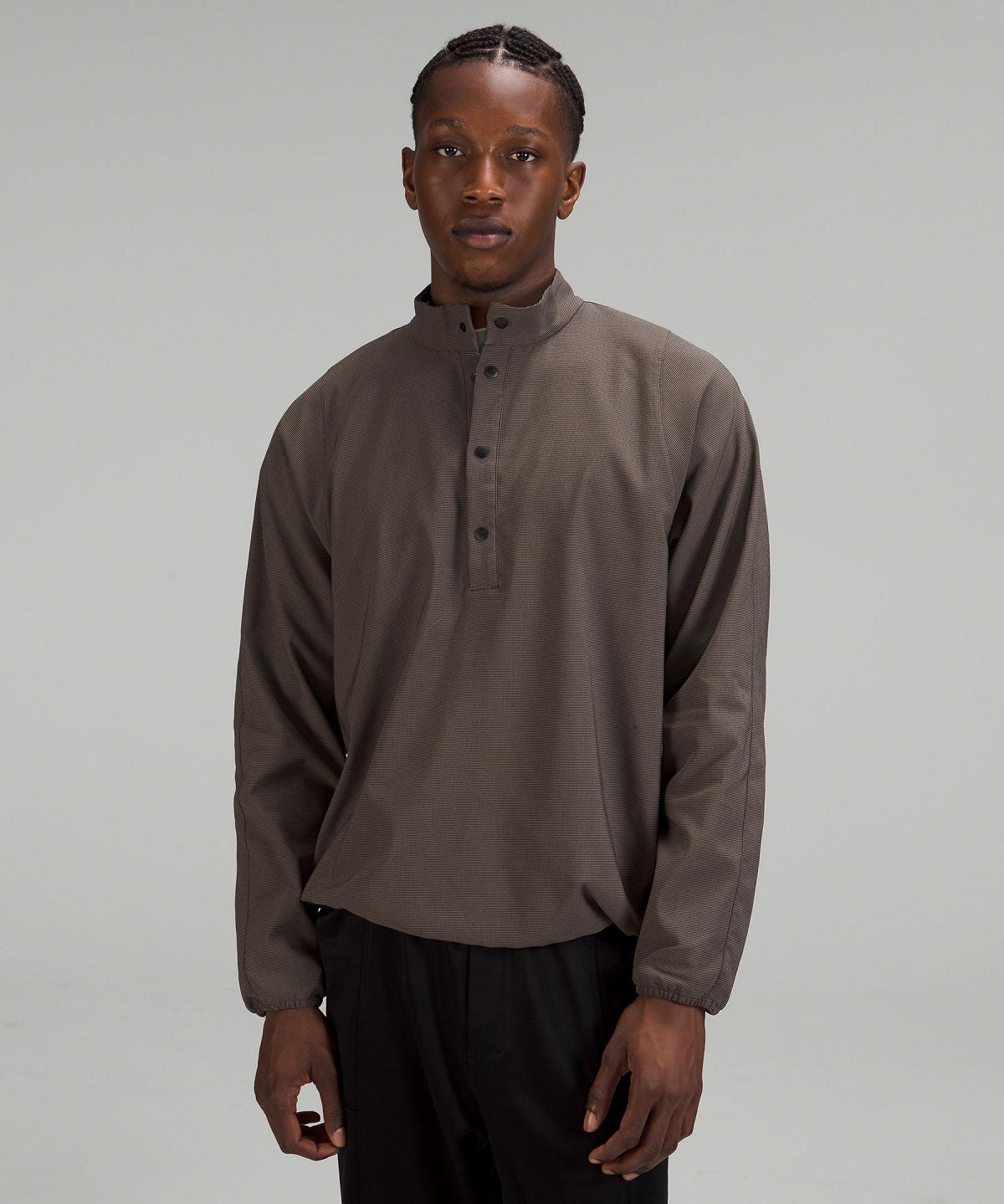 Brown Lululemon Woven Men Long Sleeve Shirts | NZ_LuLu43810