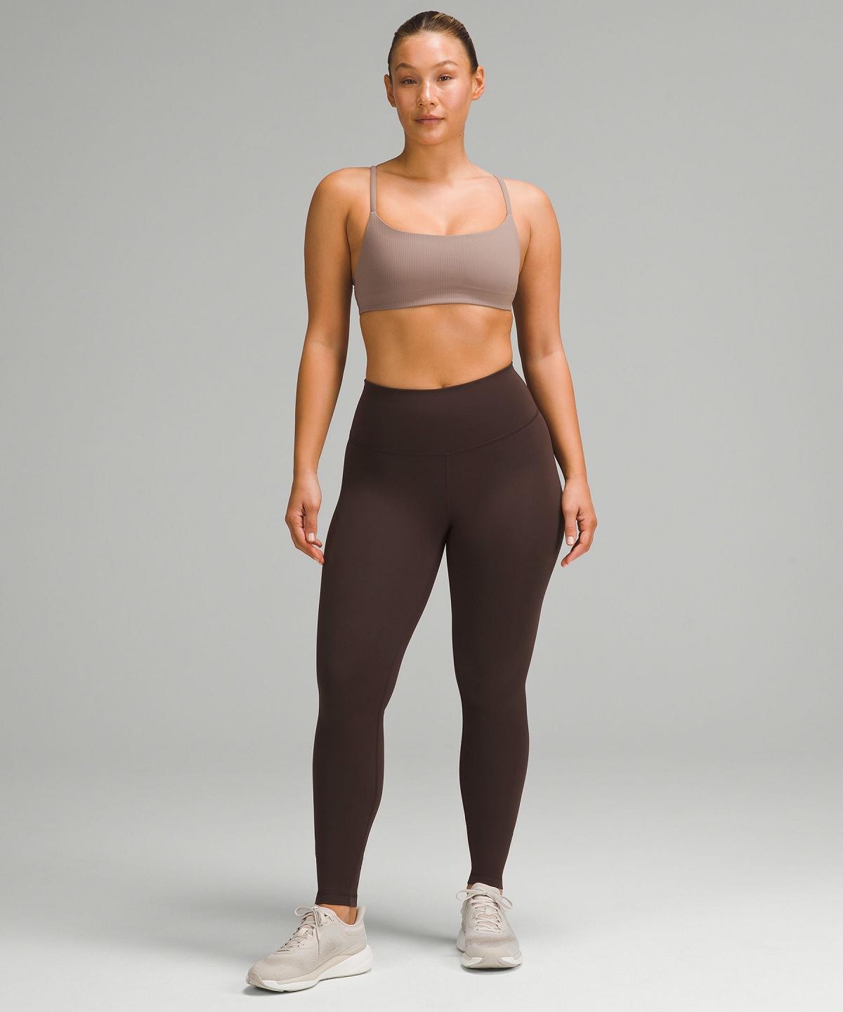 Brown Lululemon Wunder Train Contour Fit High-Rise Tight 28" Women Leggings | NZ_LuLu94740