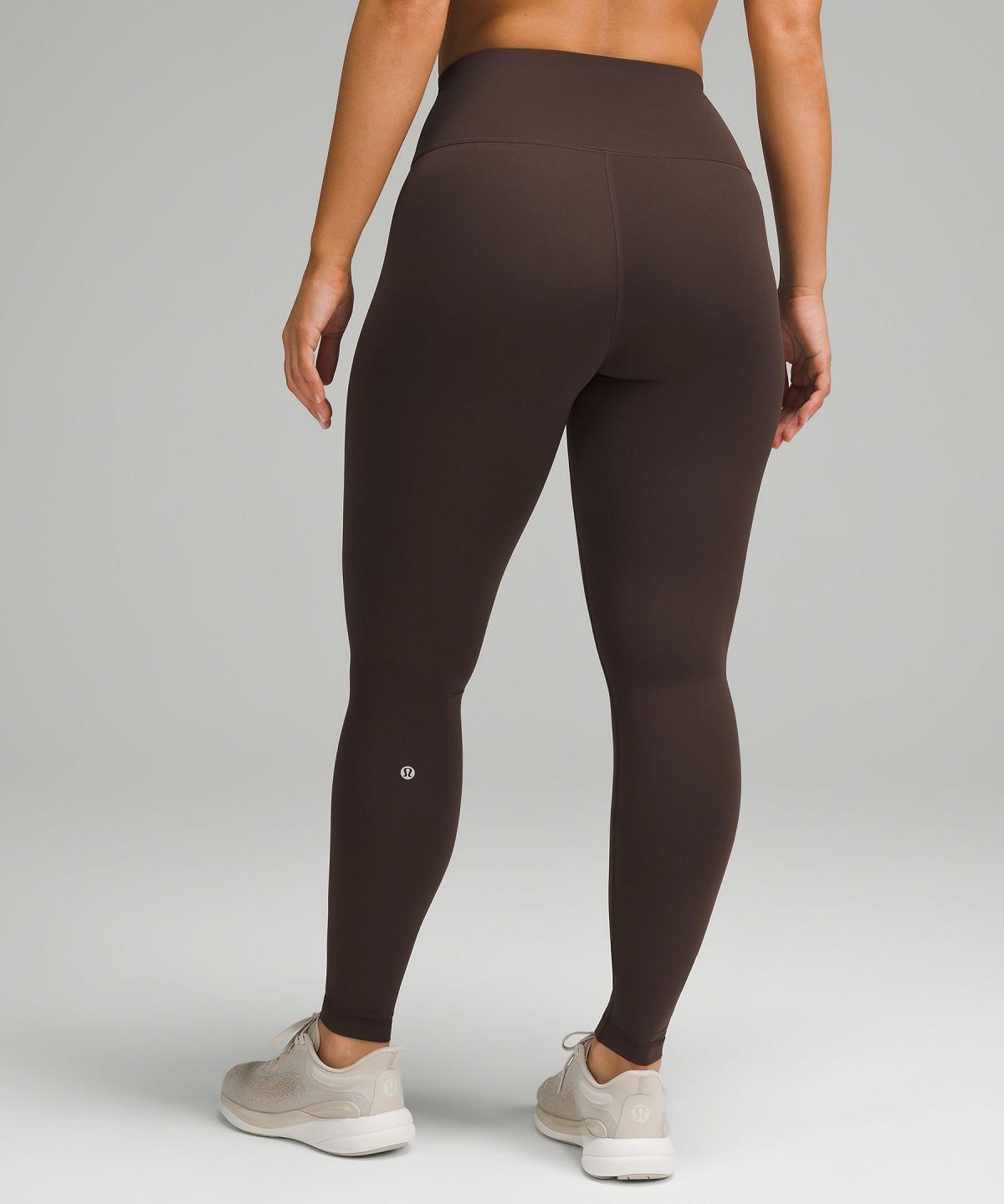 Brown Lululemon Wunder Train Contour Fit High-Rise Tight 28" Women Leggings | NZ_LuLu94740