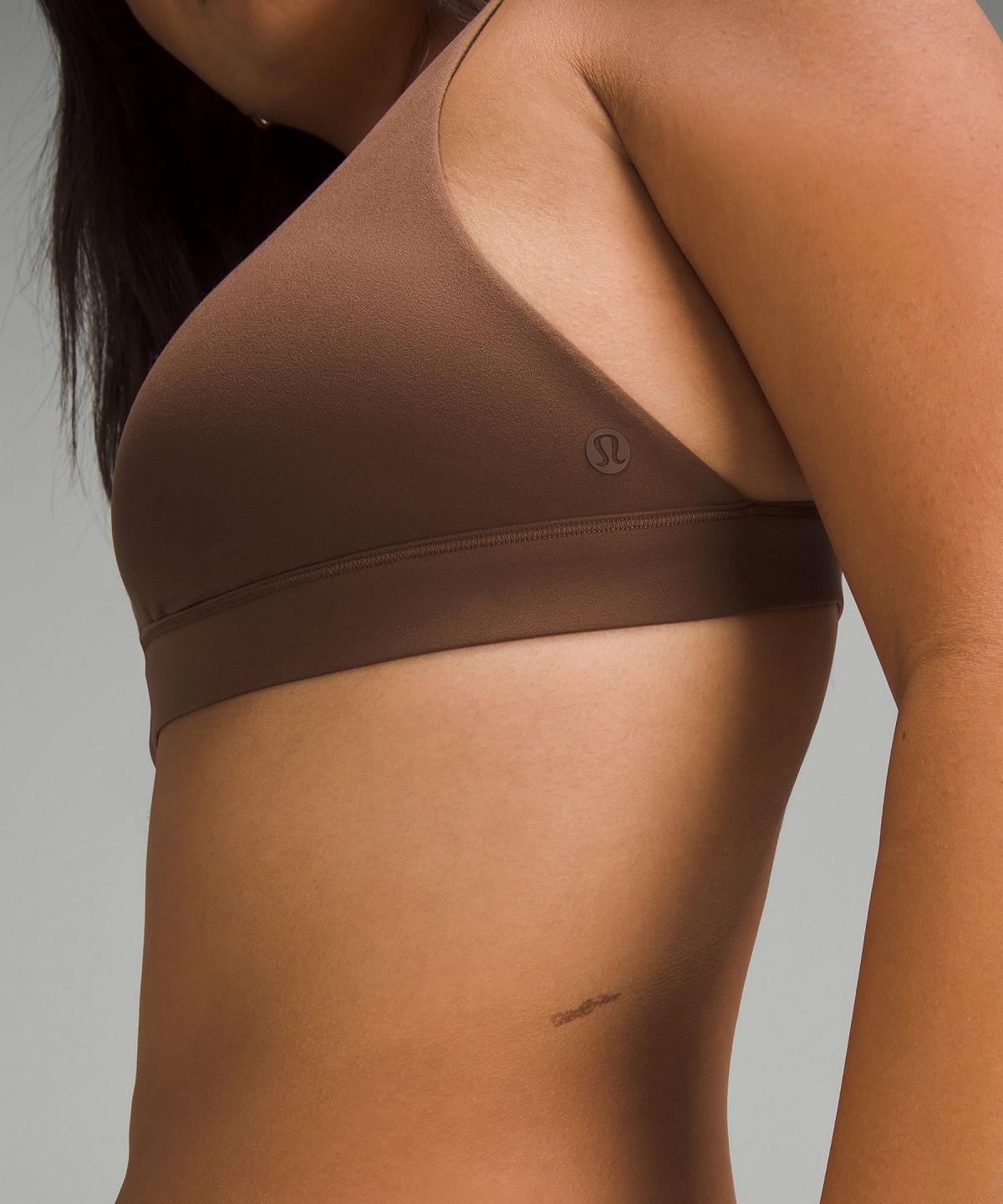 Brown Lululemon Wundermost Ultra-Soft Nulu Trianglelette A–D Cups Women Sports Bra | NZ_LuLu92646