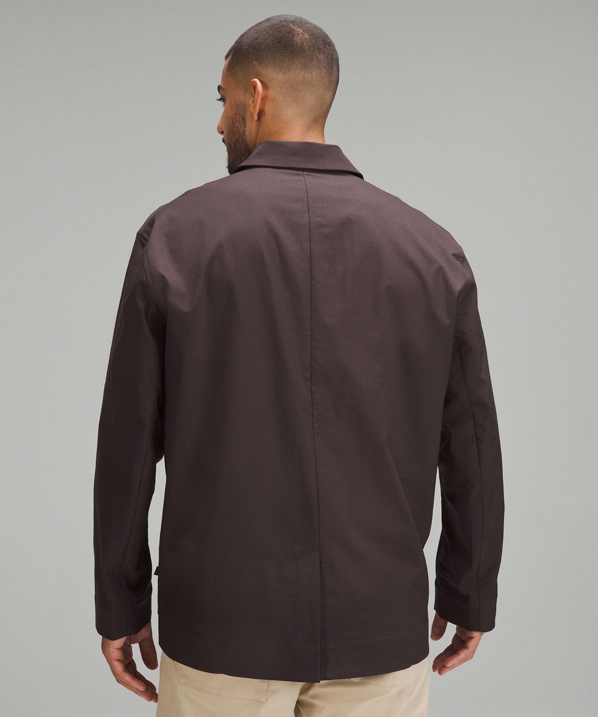 Coffee Lululemon Relaxed-Fit Twill Blazer Men Coats & Jackets | NZ_LuLu72810