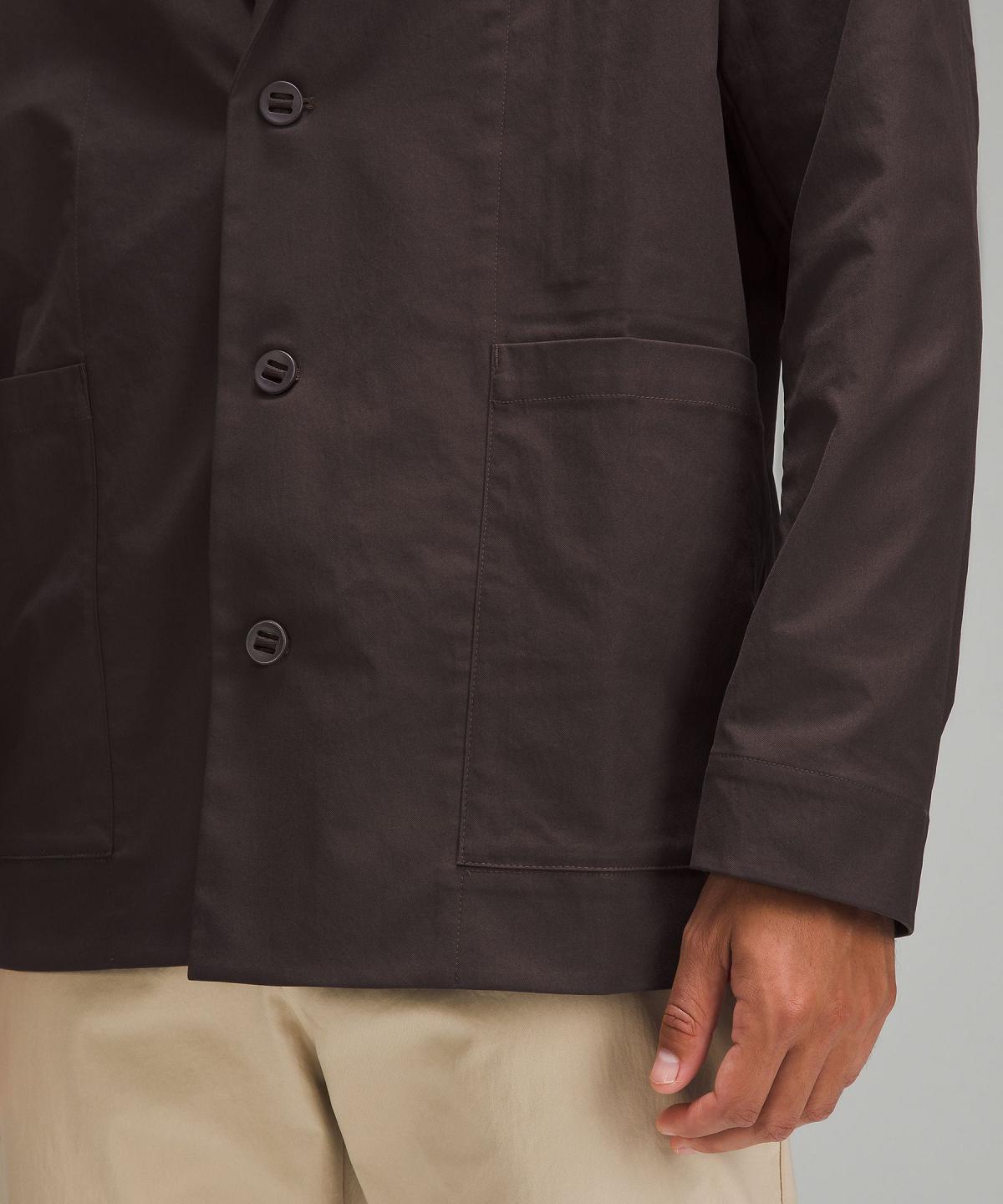 Coffee Lululemon Relaxed-Fit Twill Blazer Men Coats & Jackets | NZ_LuLu72810