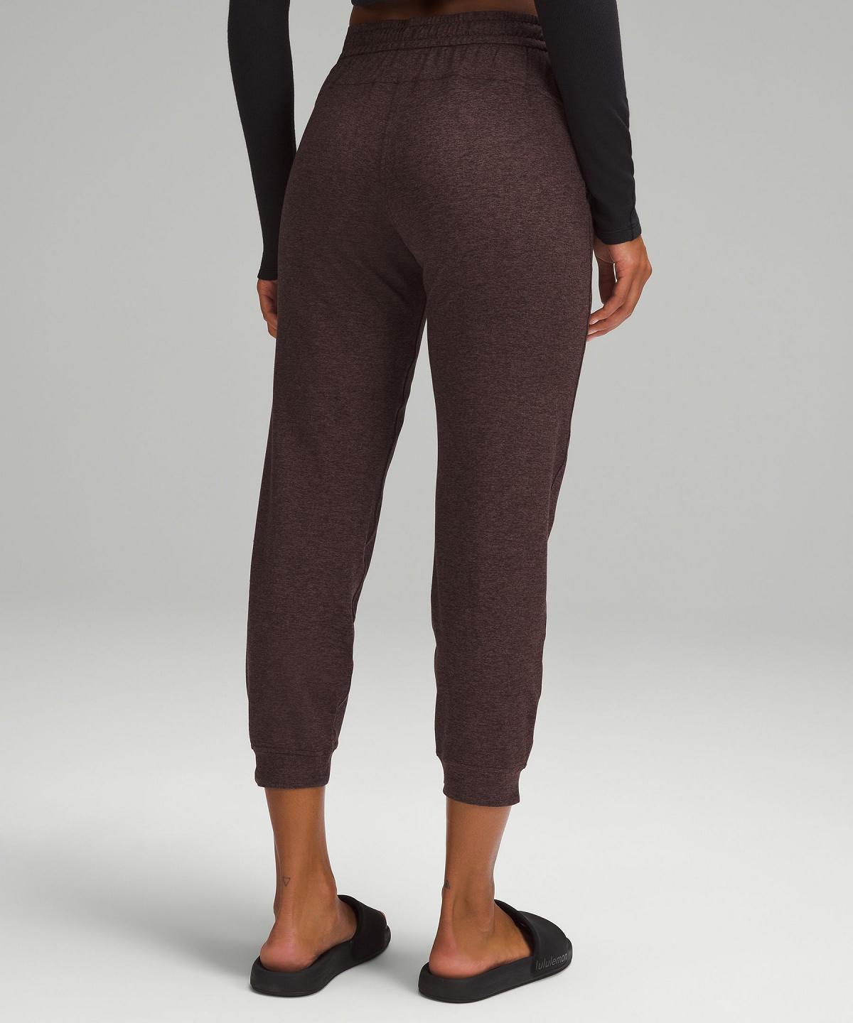 Coffee Lululemon Soft Jersey Classic-Fit Mid-Rise Women Joggers | NZ_LuLu66030