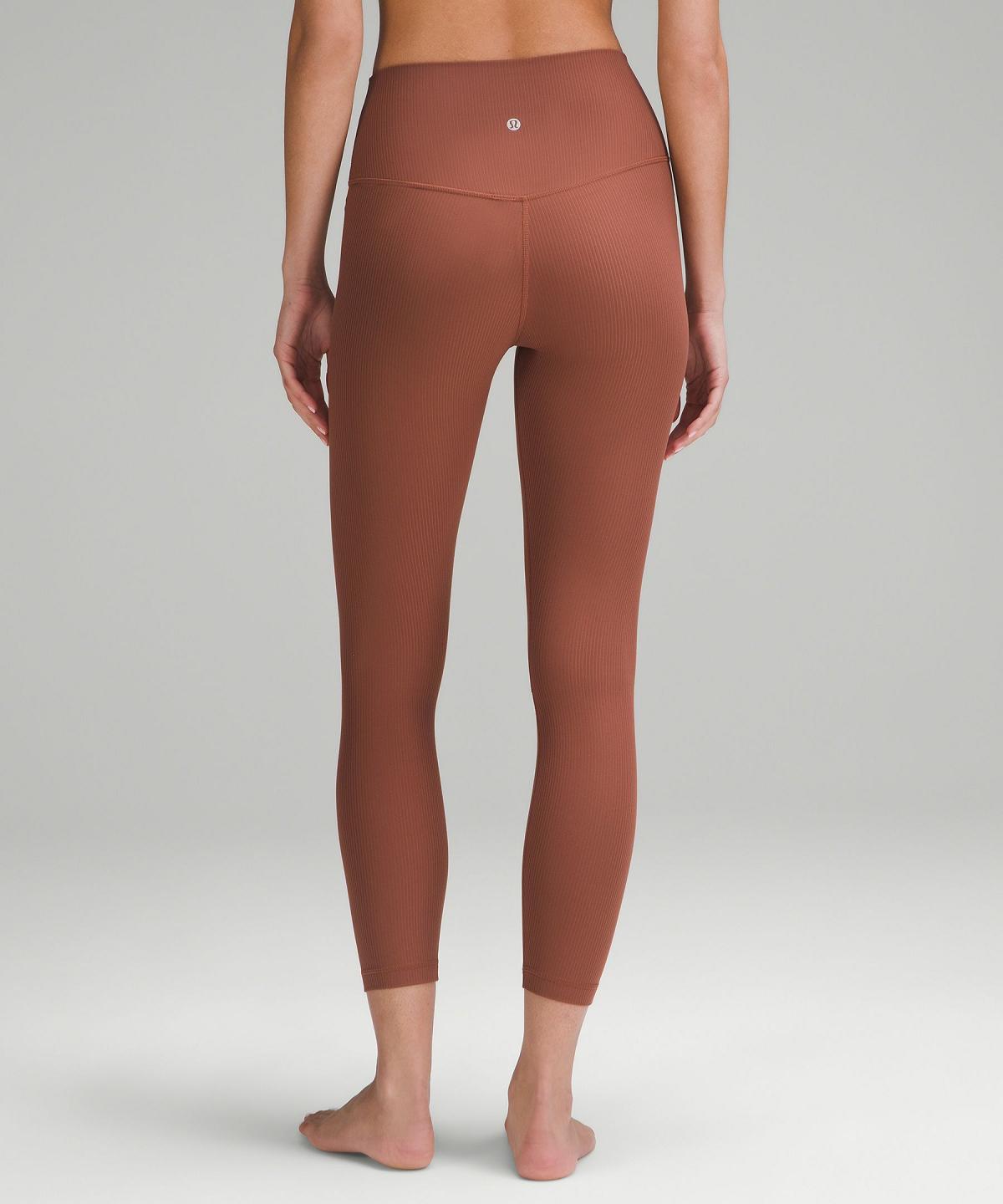 Copper Lululemon Align™ High-Rise Ribbed Pant 25" Women Leggings | NZ_LuLu25109