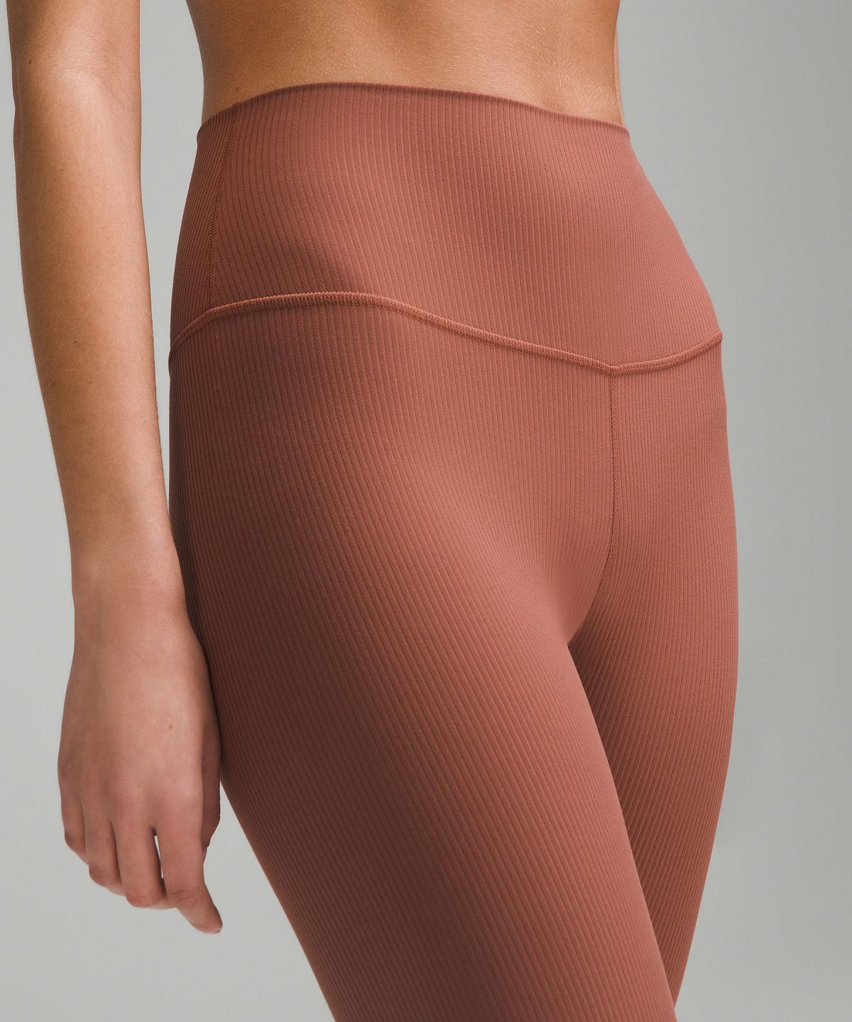 Copper Lululemon Align™ High-Rise Ribbed Pant 25" Women Leggings | NZ_LuLu25109