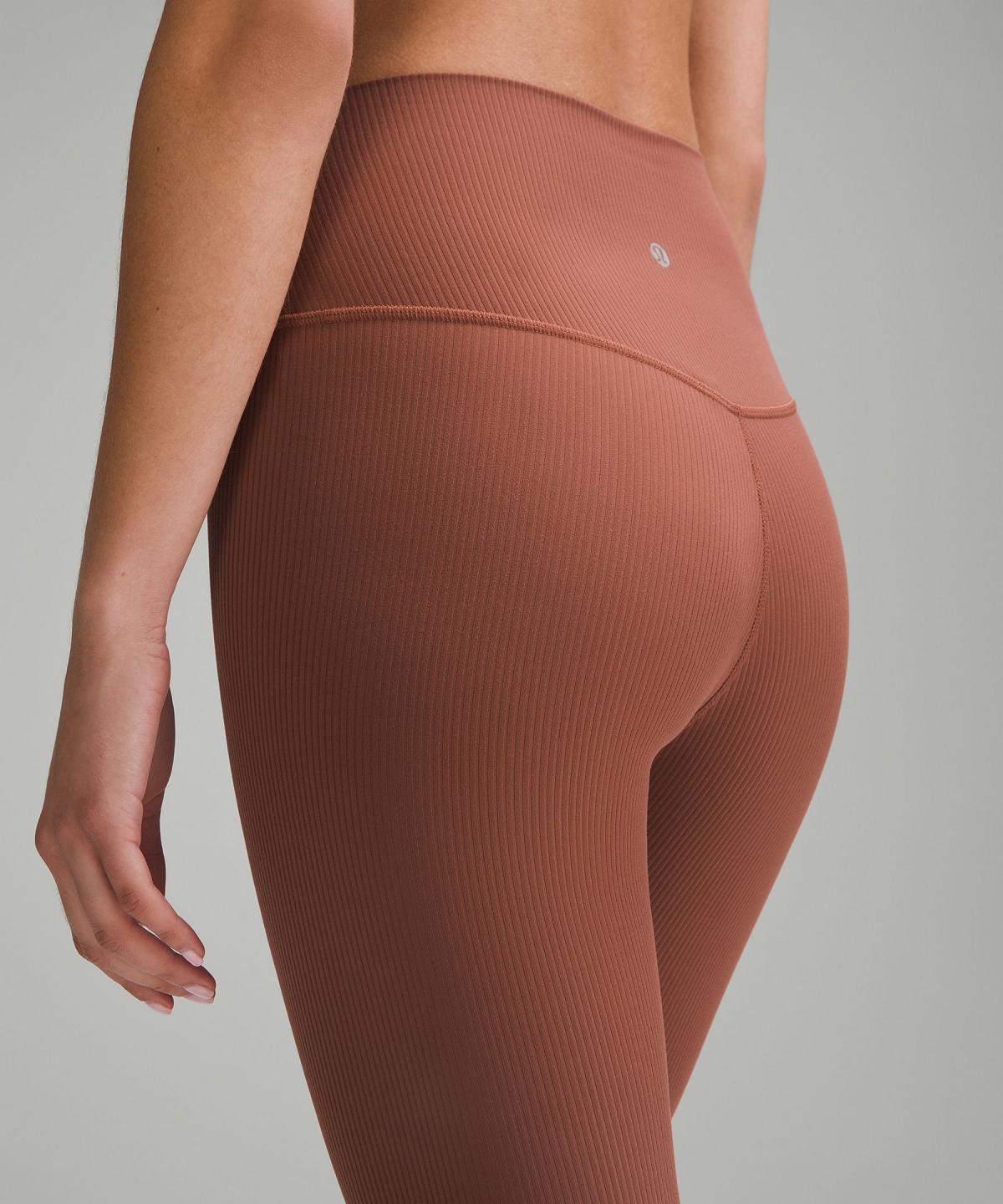 Copper Lululemon Align™ High-Rise Ribbed Pant 25" Women Leggings | NZ_LuLu25109