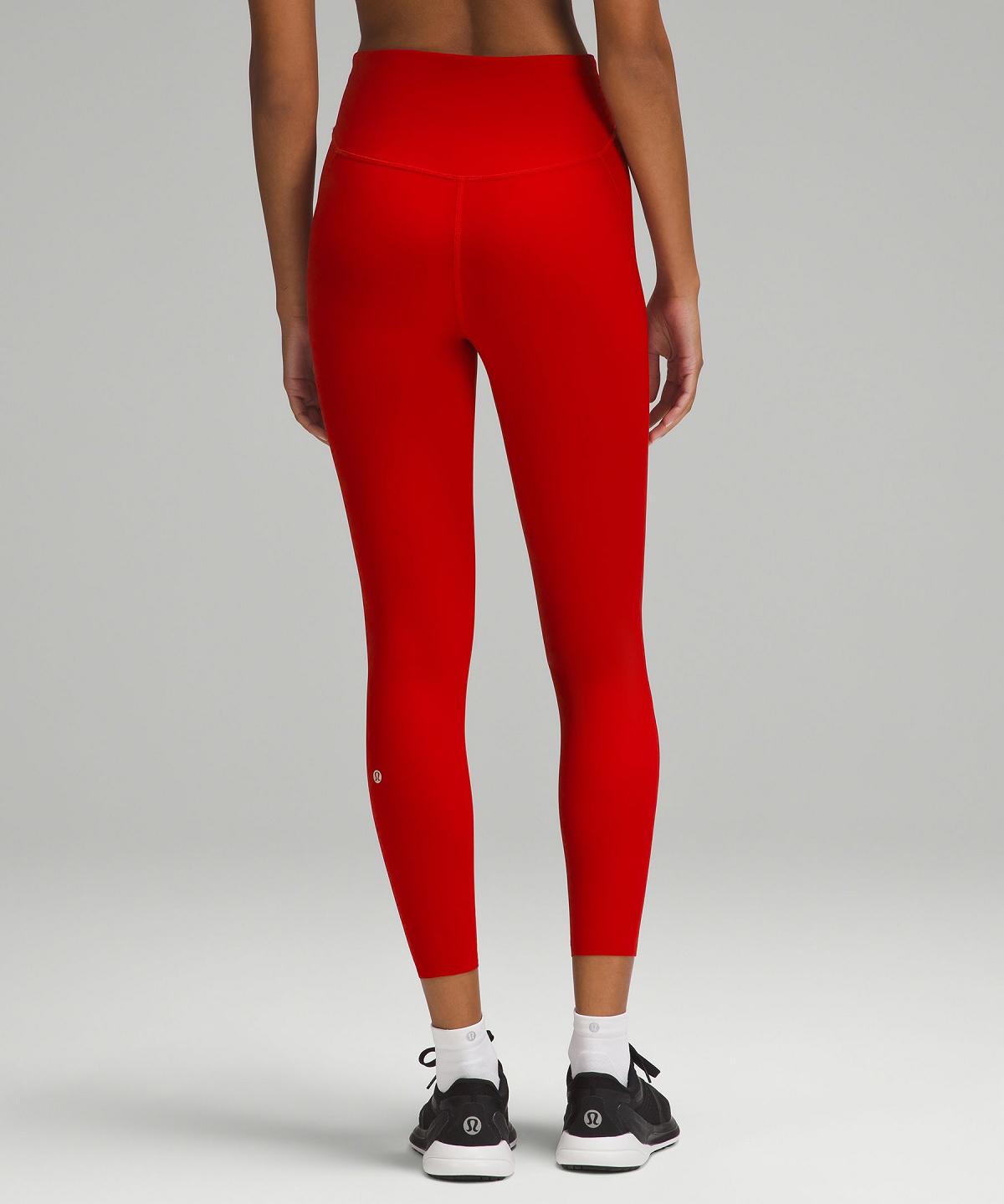 Dark Red Lululemon Base Pace High-Rise Tight 25" Women Leggings | NZ_LuLu18275