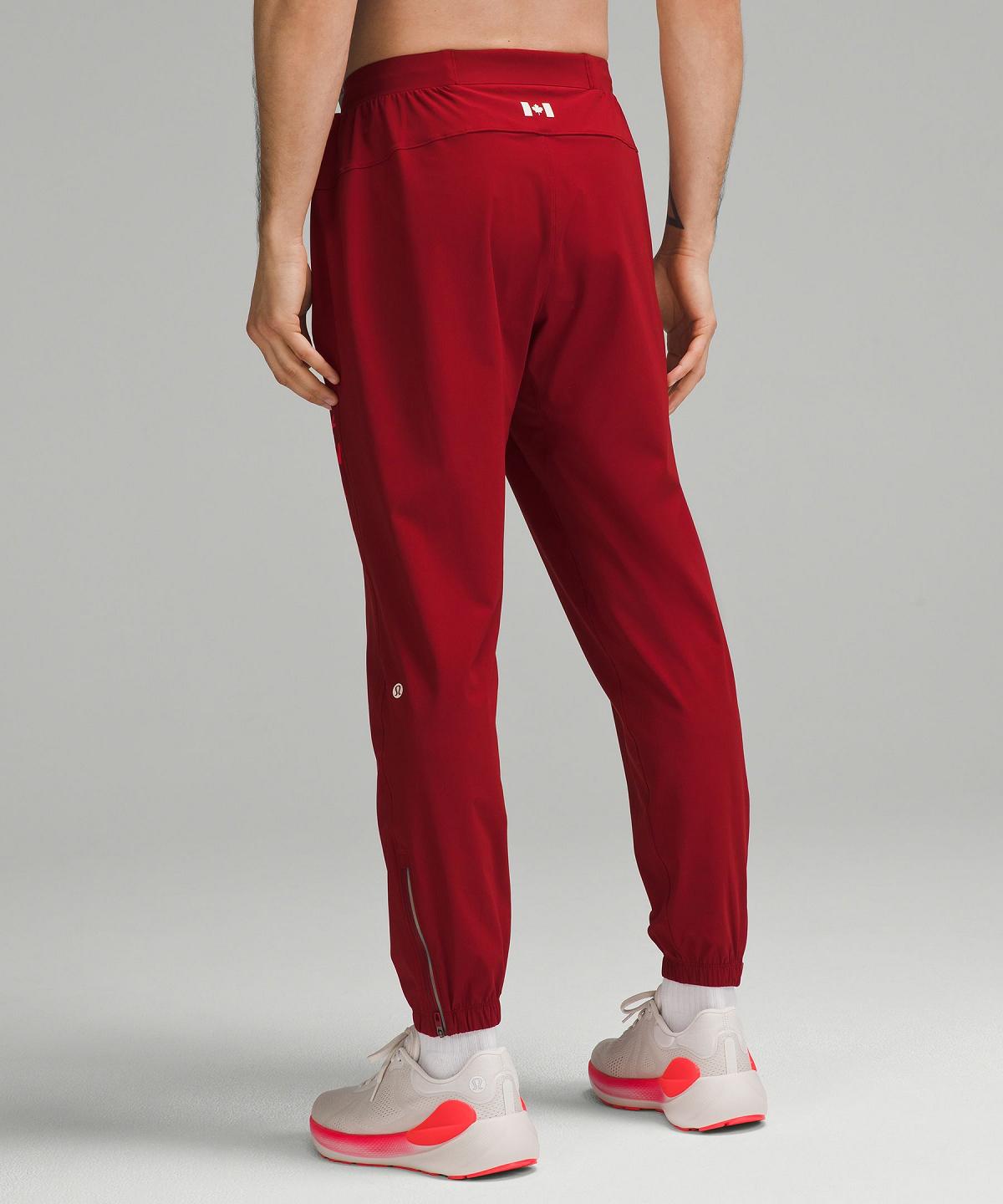 Dark Red Lululemon Team Canada Surge Men Joggers | NZ_LuLu90302