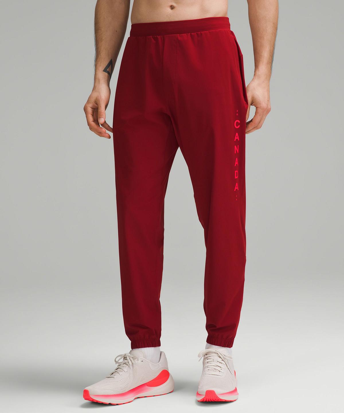 Dark Red Lululemon Team Canada Surge Men Joggers | NZ_LuLu90302