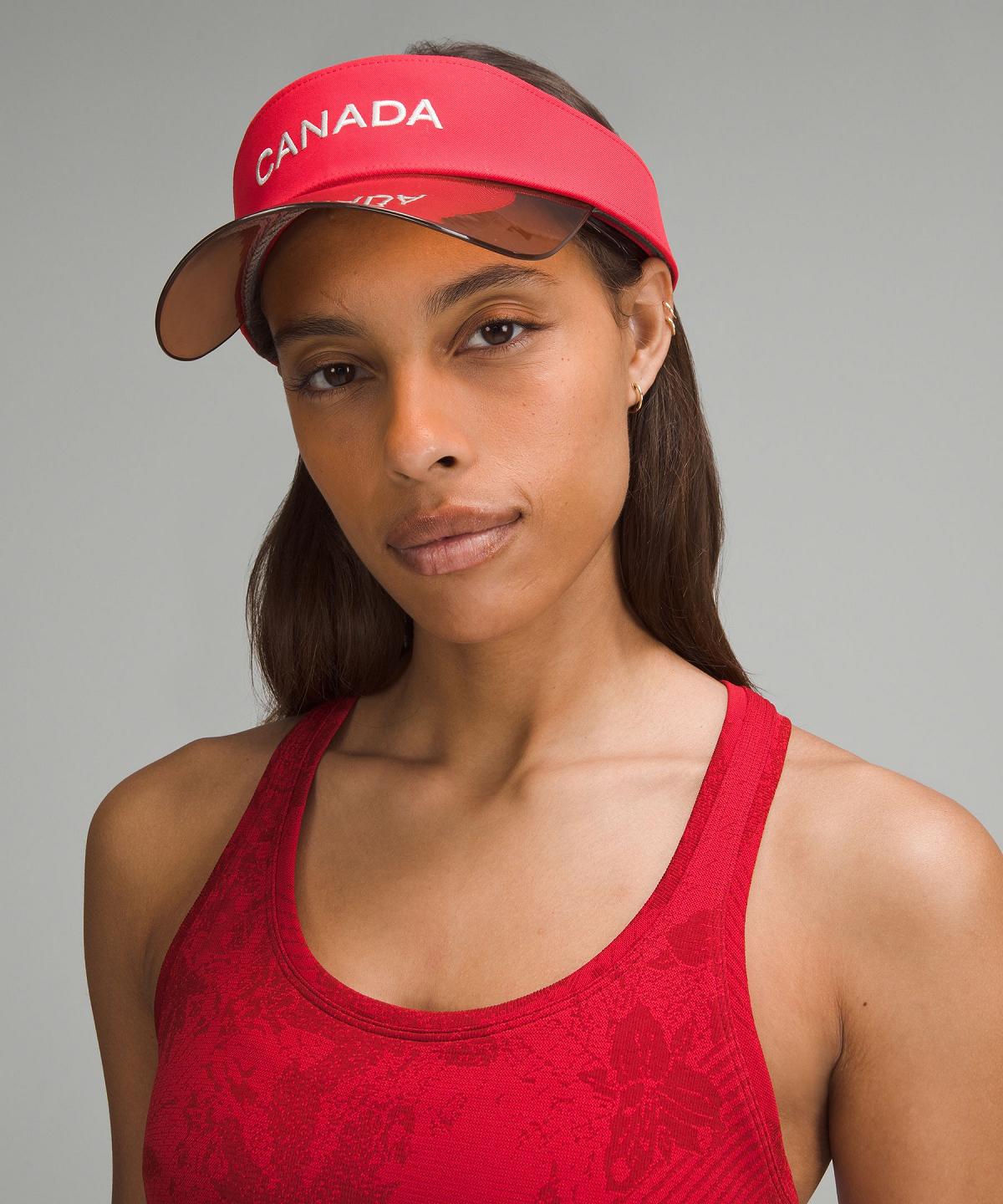 Dark Red Lululemon Team Canada Swiftly Tech Racerback 2.0 Waist Length Women Tank Top | NZ_LuLu68884