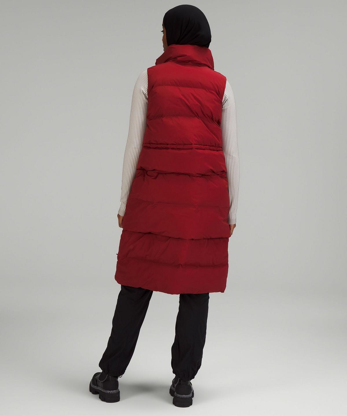 Dark Red Lululemon Transformable Parka Women Coats & Jackets | NZ_LuLu69327