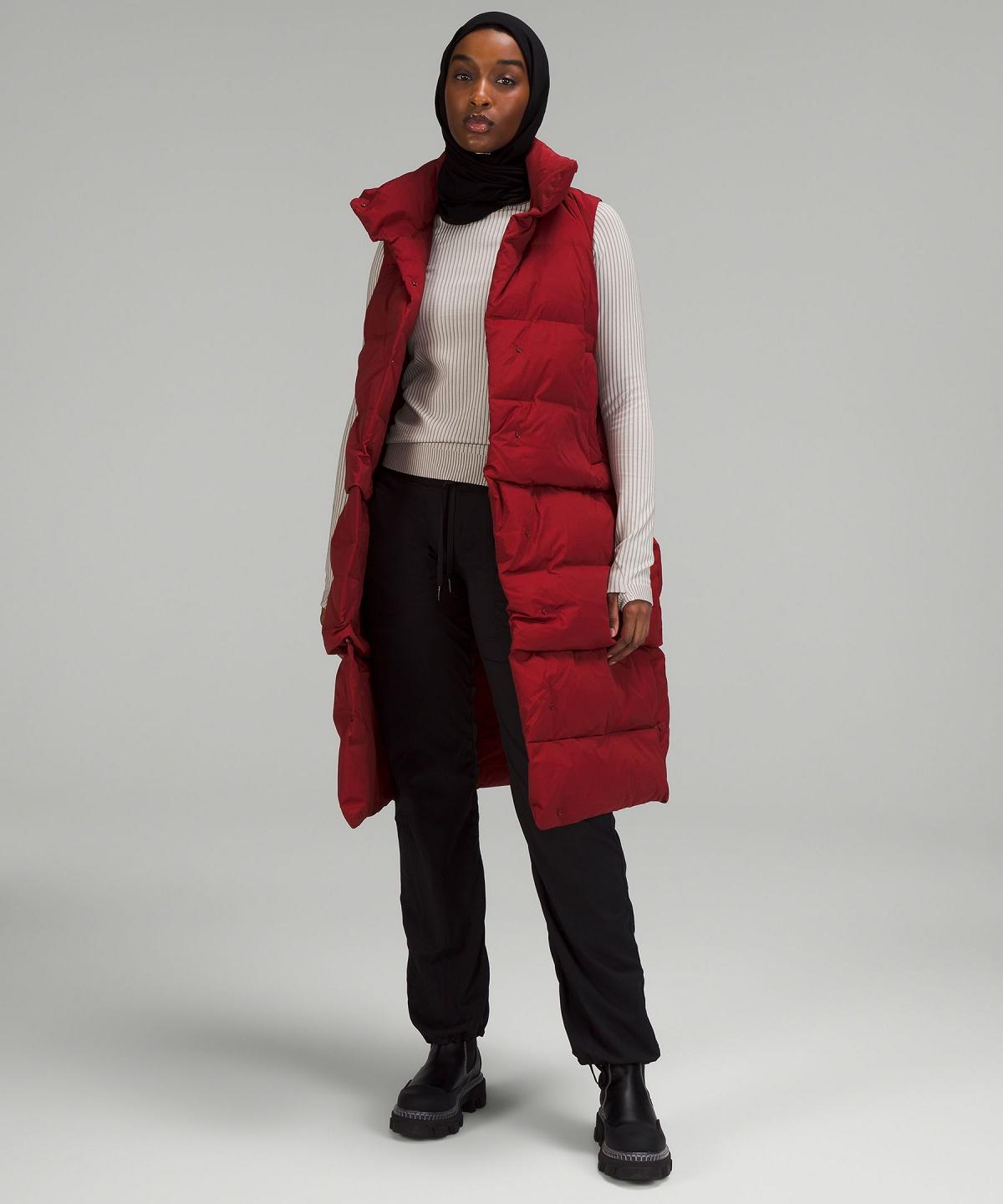 Dark Red Lululemon Transformable Parka Women Coats & Jackets | NZ_LuLu69327