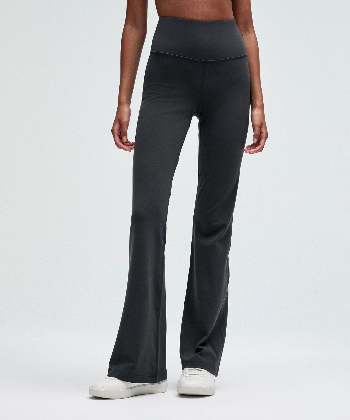 Deep Grey Lululemon Groove Nulu Super-High-Rise Flared Women Pants | NZ_LuLu54722