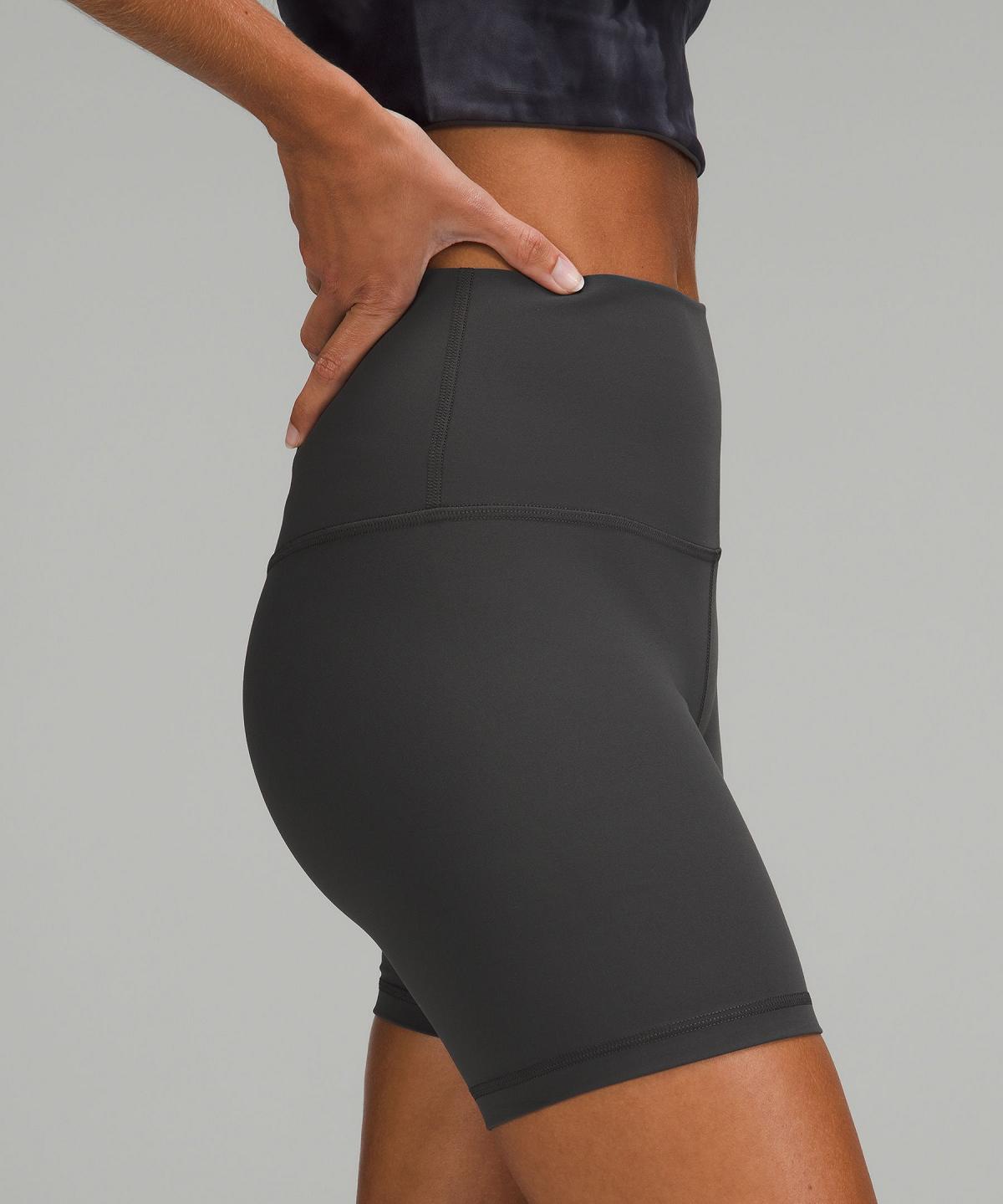 Deep Grey Lululemon lululemon Align™ High-Rise 6" Women Shorts | NZ_LuLu46738